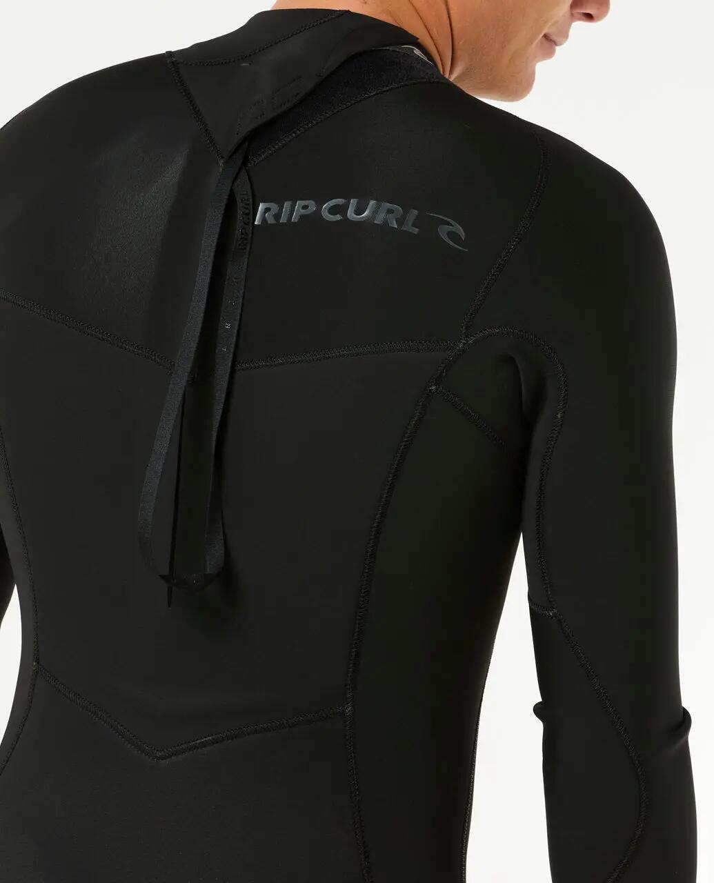 Surfwetsuit Heren Dawn Patrol 4/3 mm fullsuit met rugrits - Noir 5/6