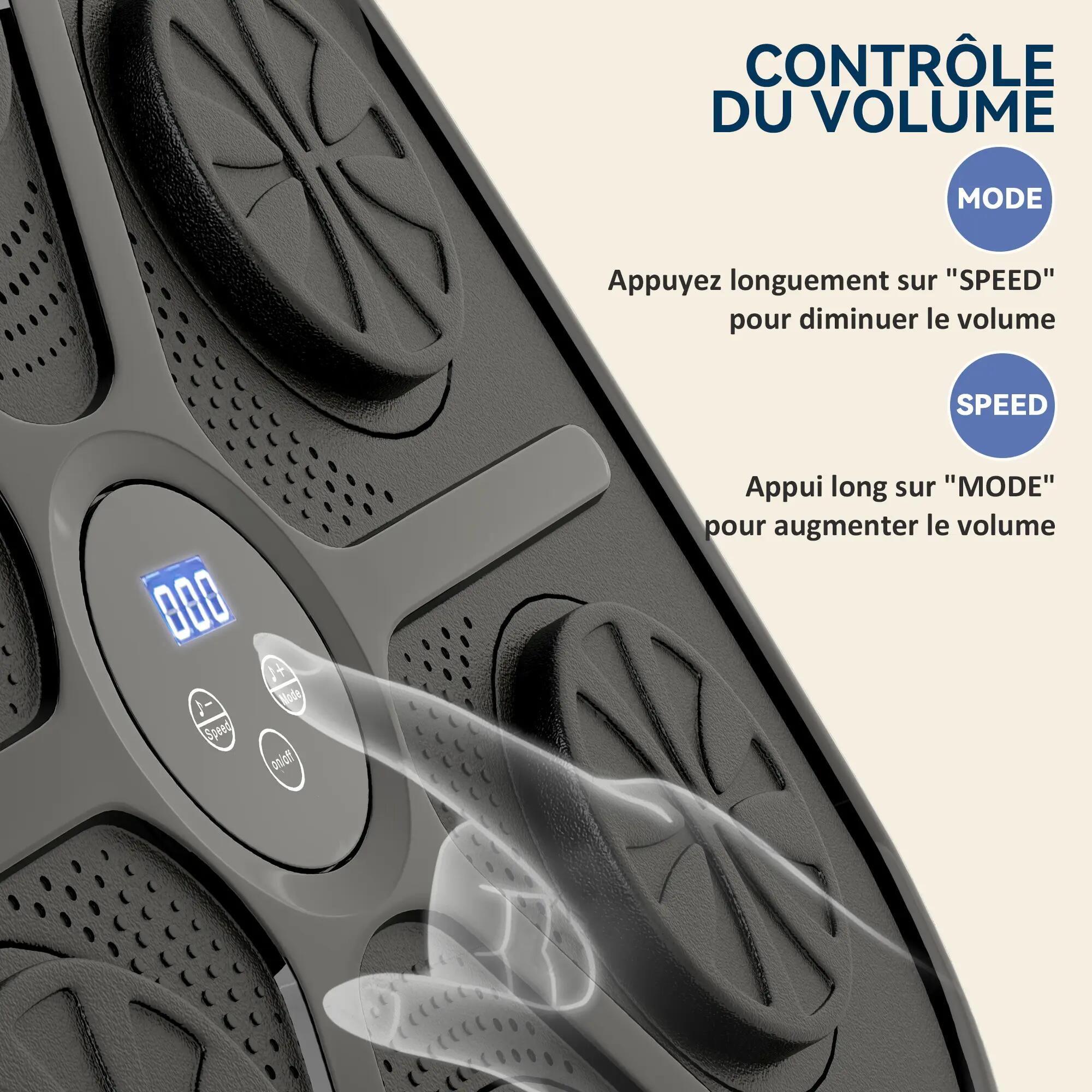 Machine de boxe musicale boxe mural musique avec 9 vitesses et modes Bluetooth g 9/9