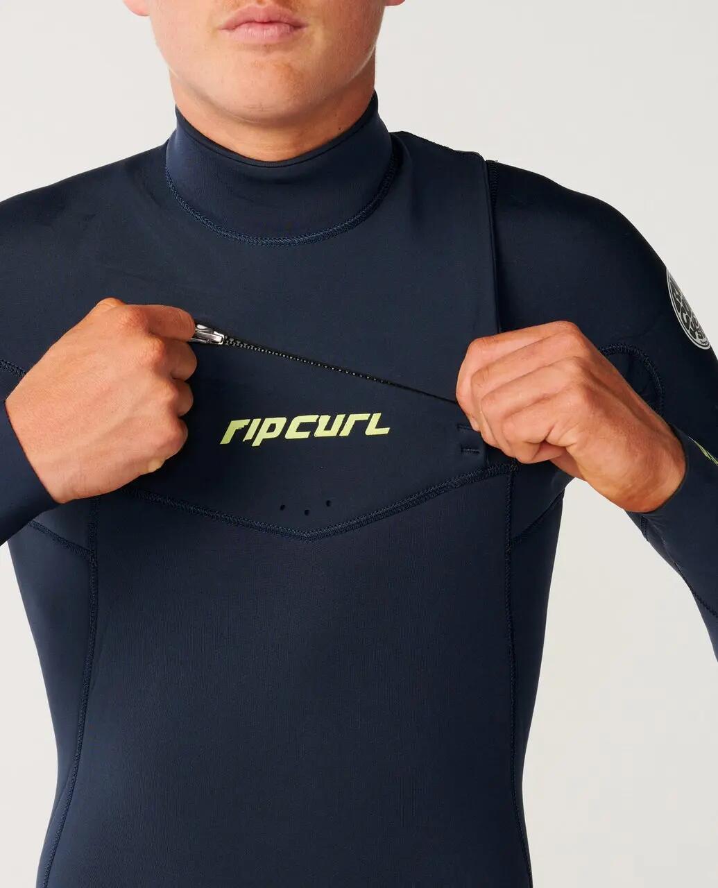 Muta da surf Uomo Dawn Patrol Pro 4/3 mm zip sul petto - Navy 5/7