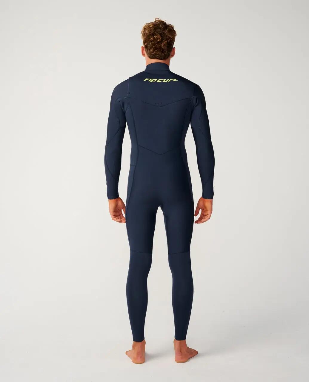 Muta da surf Uomo Dawn Patrol Pro 4/3 mm zip sul petto - Navy 3/7