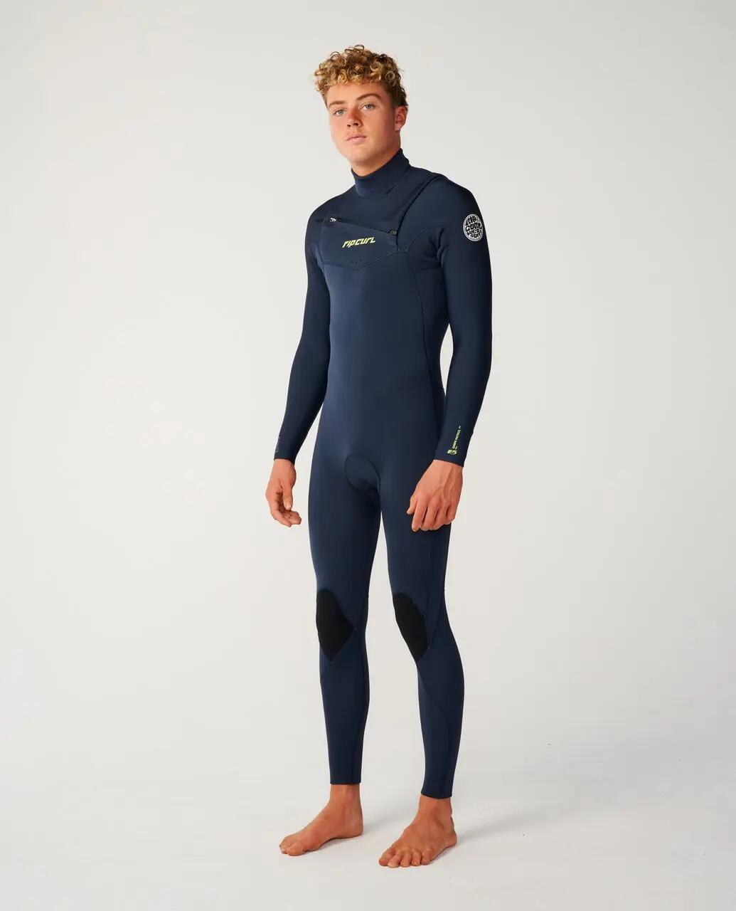 Muta da surf Uomo Dawn Patrol Pro 4/3 mm zip sul petto - Navy 2/7