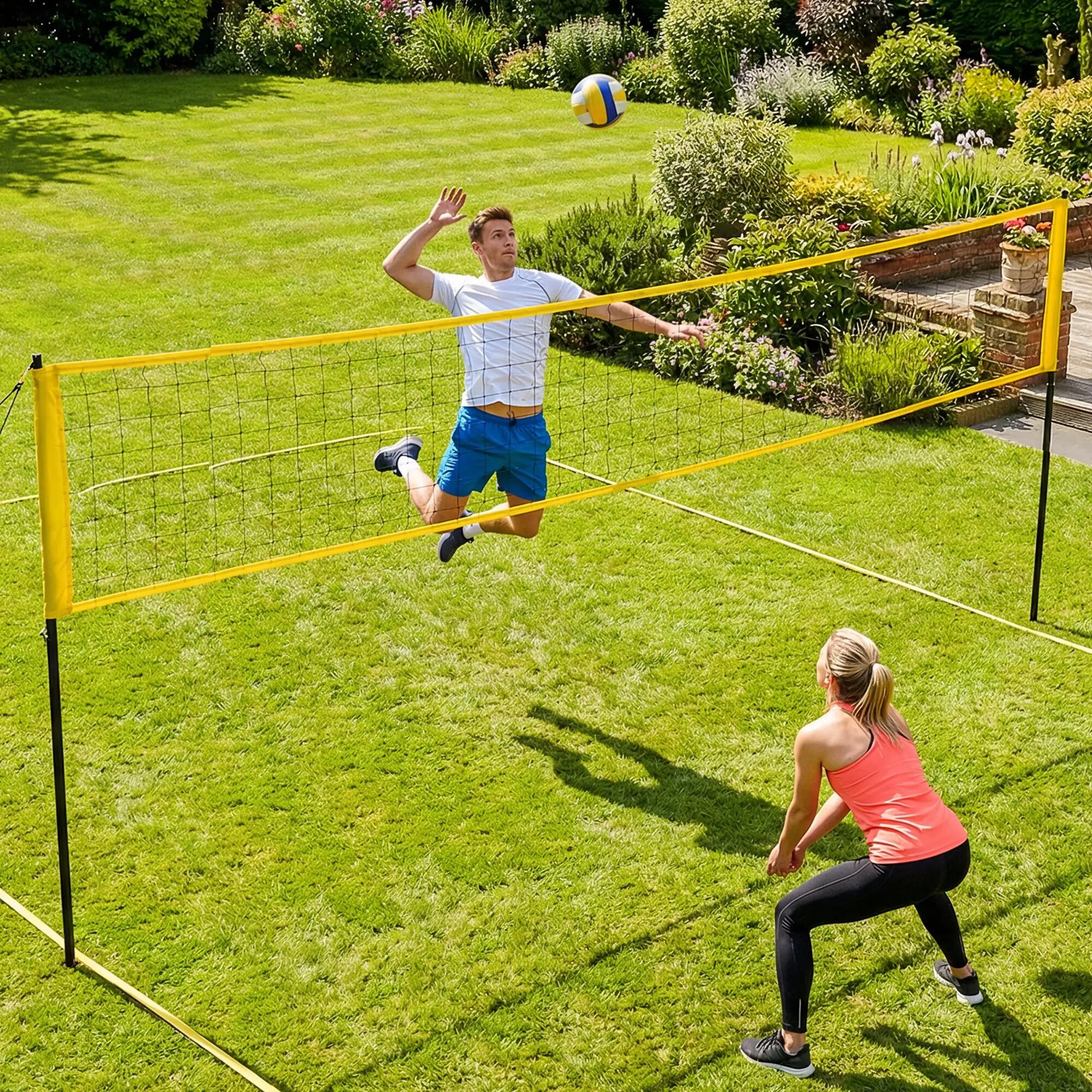 Ensemble complet volley-ball badminton 2 en 1 avec sac 2/5