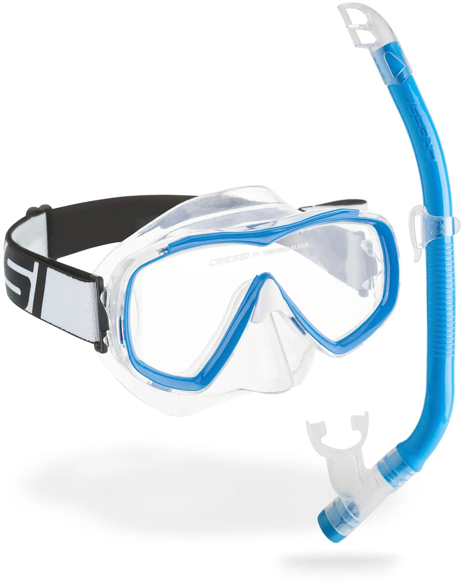 CRESSI Estrella Junior + Top Snorkel Combo Blue Kids 2/5
