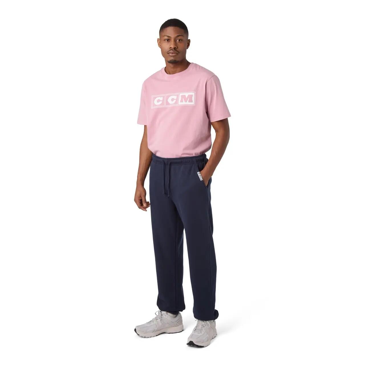 CCM pantalon de jogging Vintage à revers pour adultes Classic bleu marine 6/7