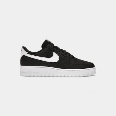 Nike air force 1 low '07 black white pebbled leather