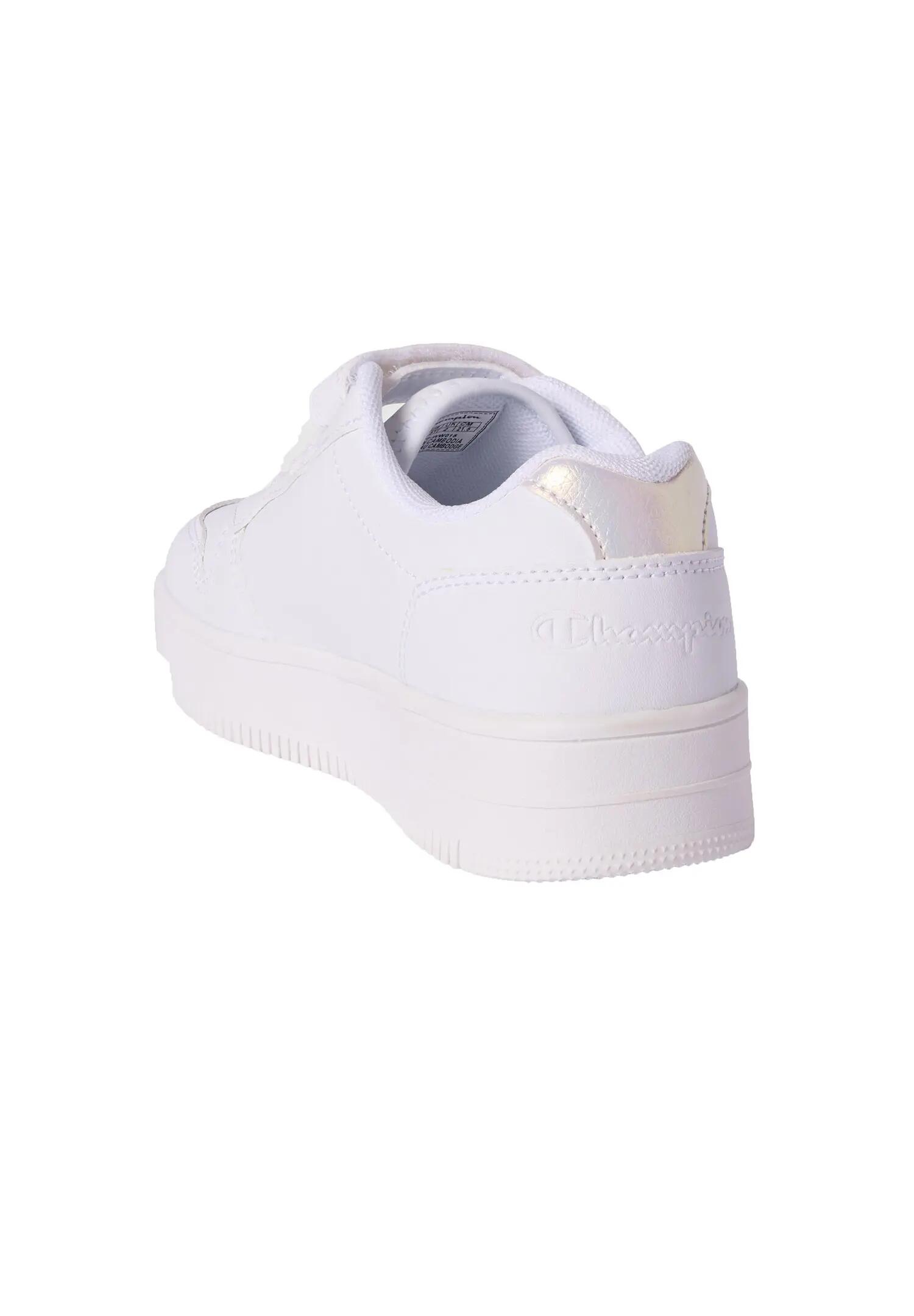 Champion Mädchen RD18 Platform Glitter G PS Sneaker White Silver 2/5