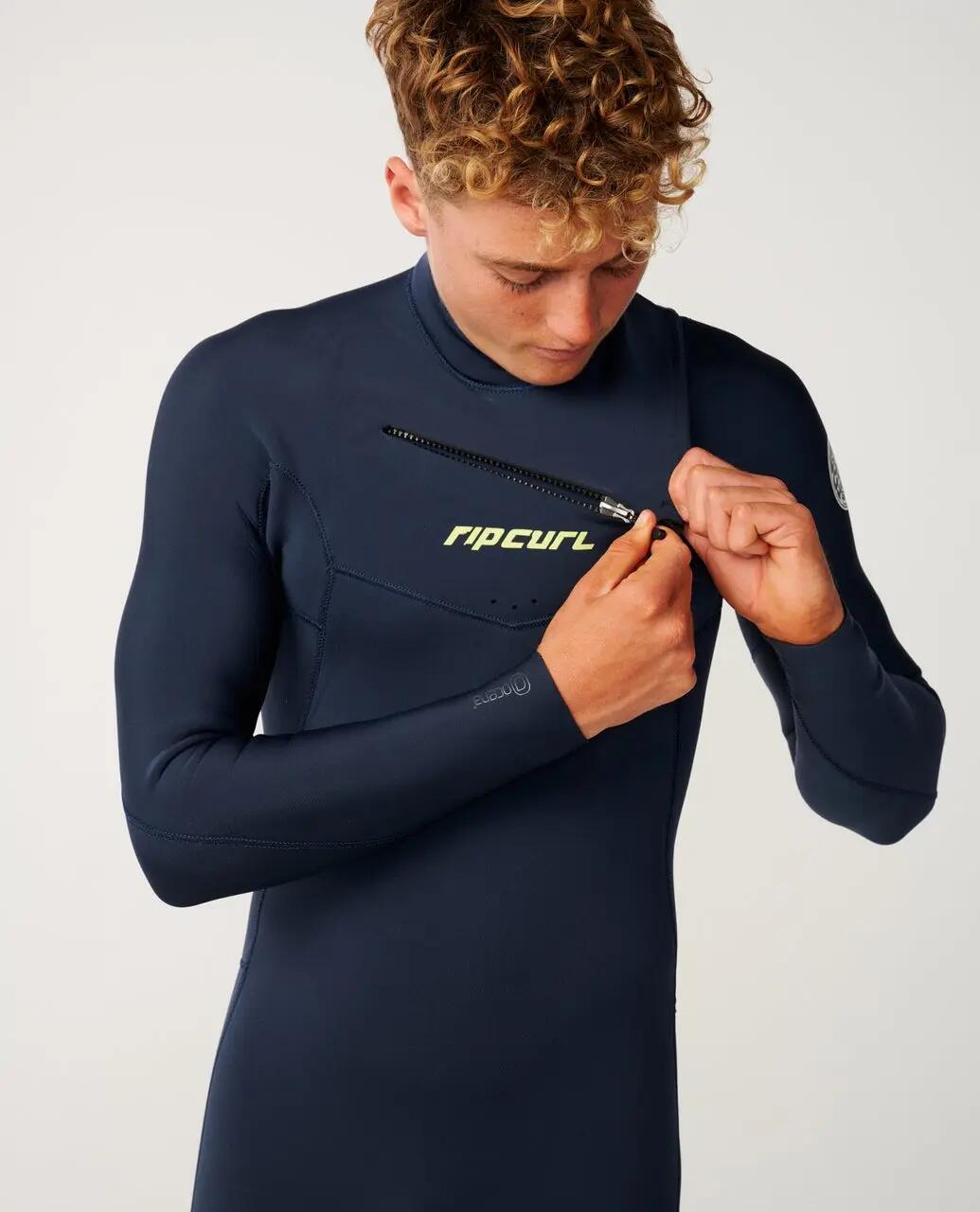 Combinaison de surf Homme Dawn Patrol Pro 3/2 mm zip poitrine - Navy 4/7