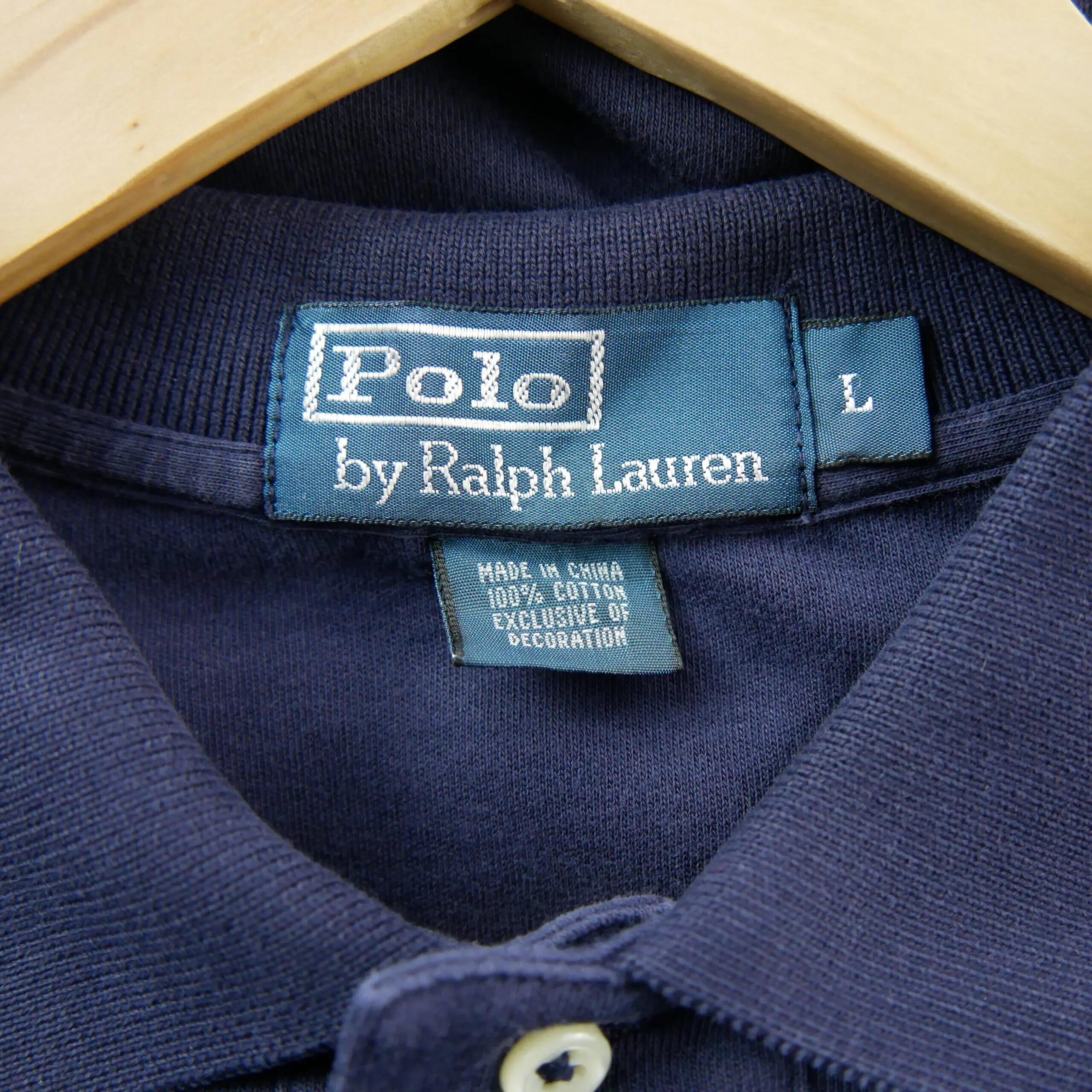 Segunda Vida - Polo Ralph Lauren hombre manga corta azul marino - Bueno 10/10