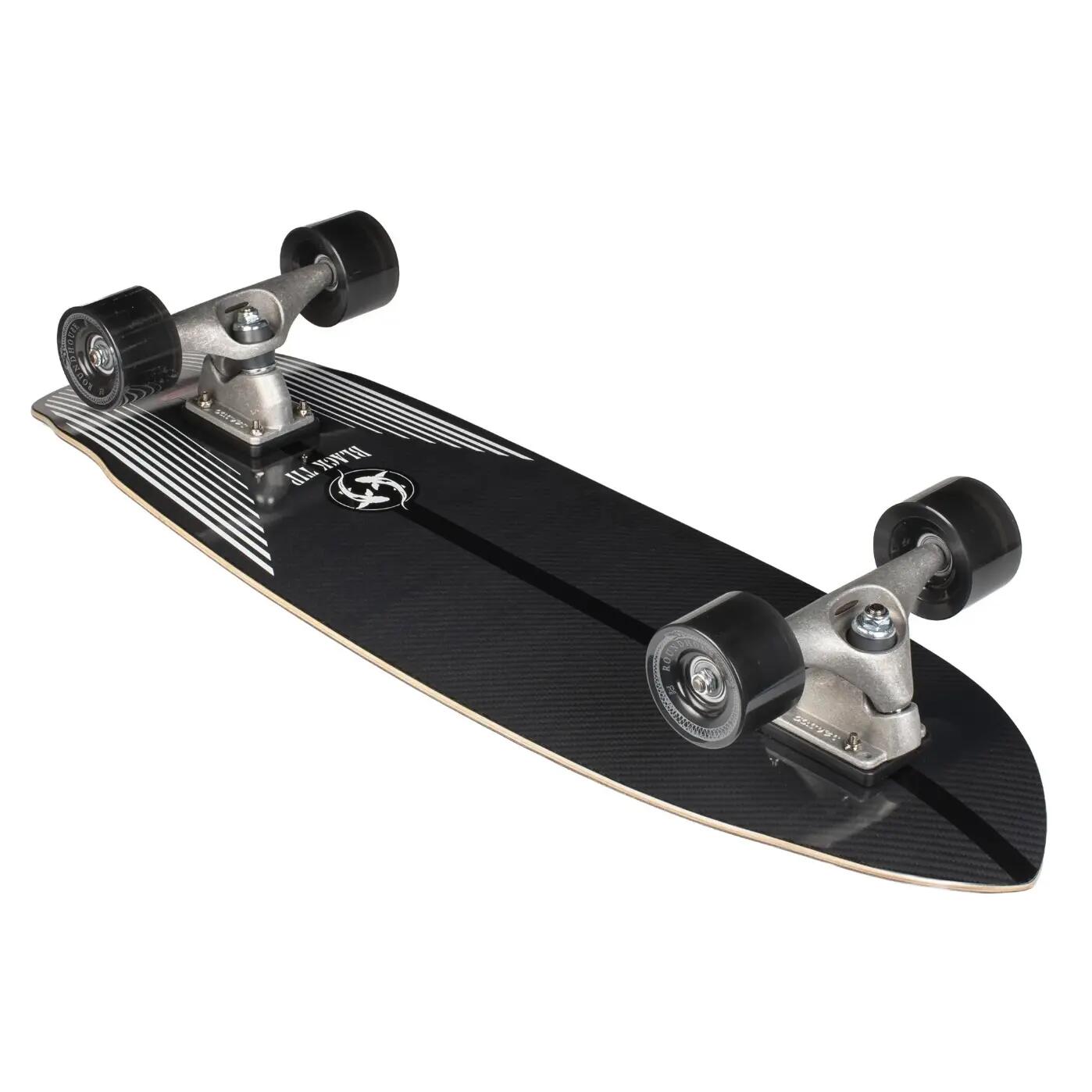 Completo Black Tip Carbon CX - Skateboard en Carbone - 32" - Noir - Idéal 3/6