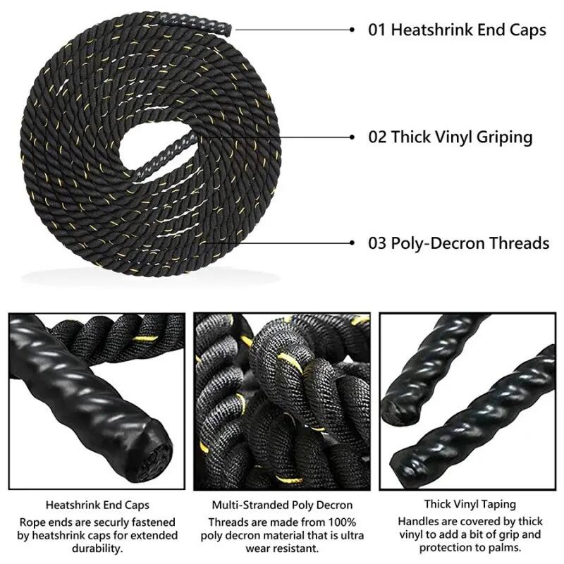 Battle Rope Crossliftor 12 m x 38 mm x 11 kg 2/2