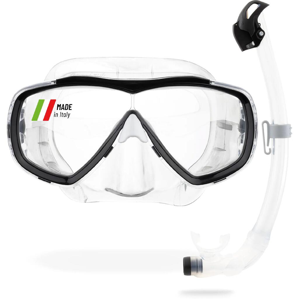 CRESSI Estrella + Seal Dry Snorkel Combo Clear/Black
