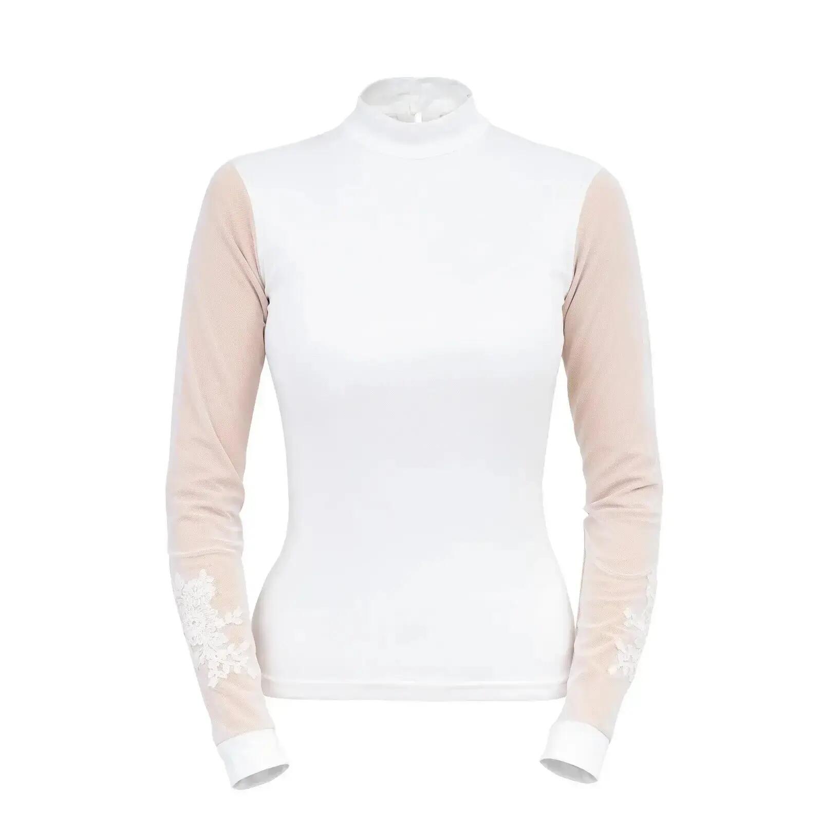 Polo technique de concours femme Cavalliera Sleeves 3/3