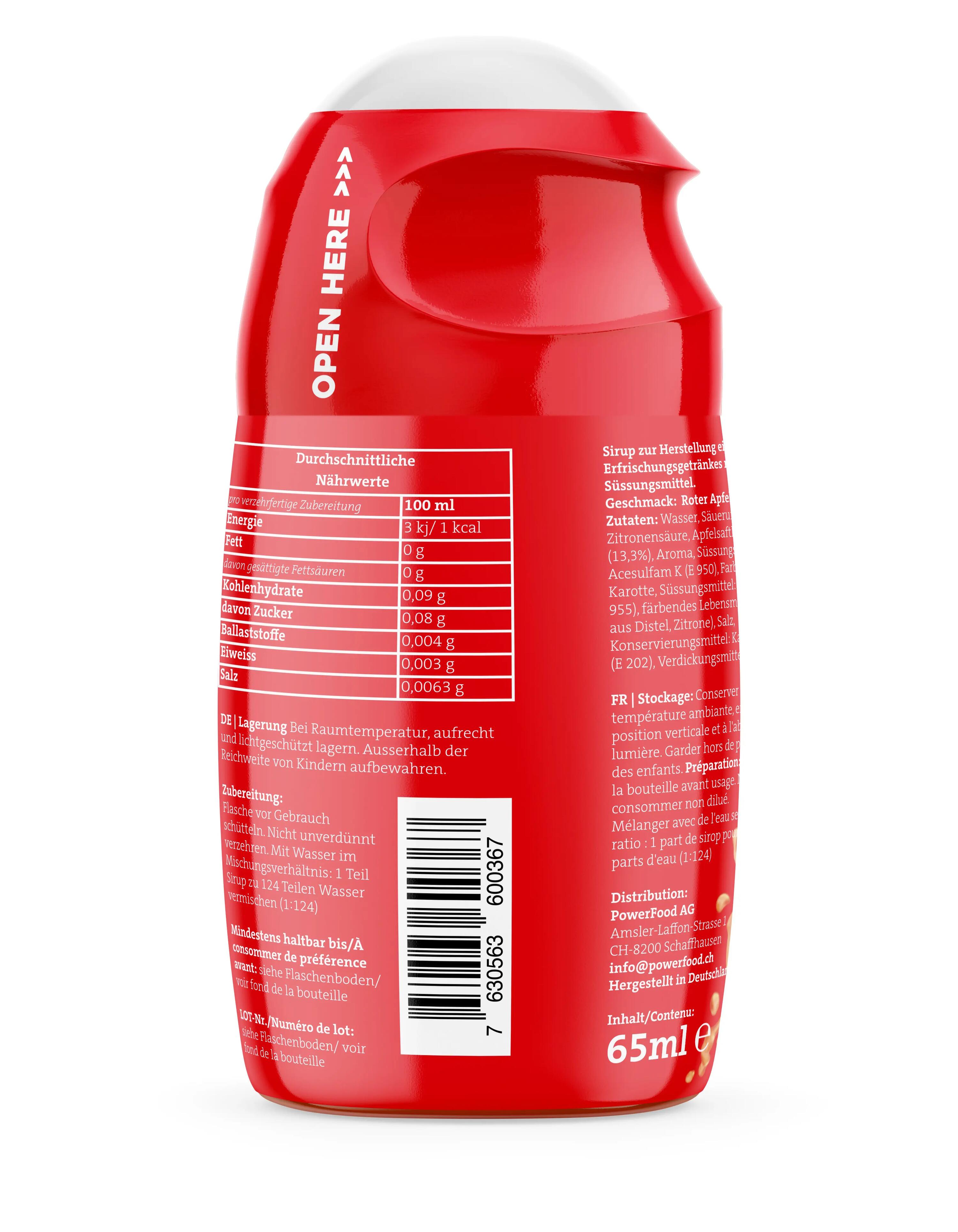 PowerFood One Zero Sirop Red Apple 65 ml 2/2