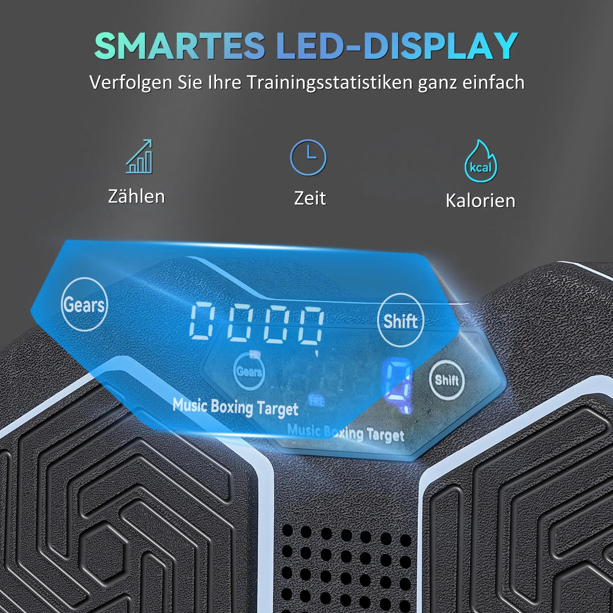 Boîte à musique, enceinte Bluetooth, fixation murale, 9 vitesses et modes, lumiè 8/9