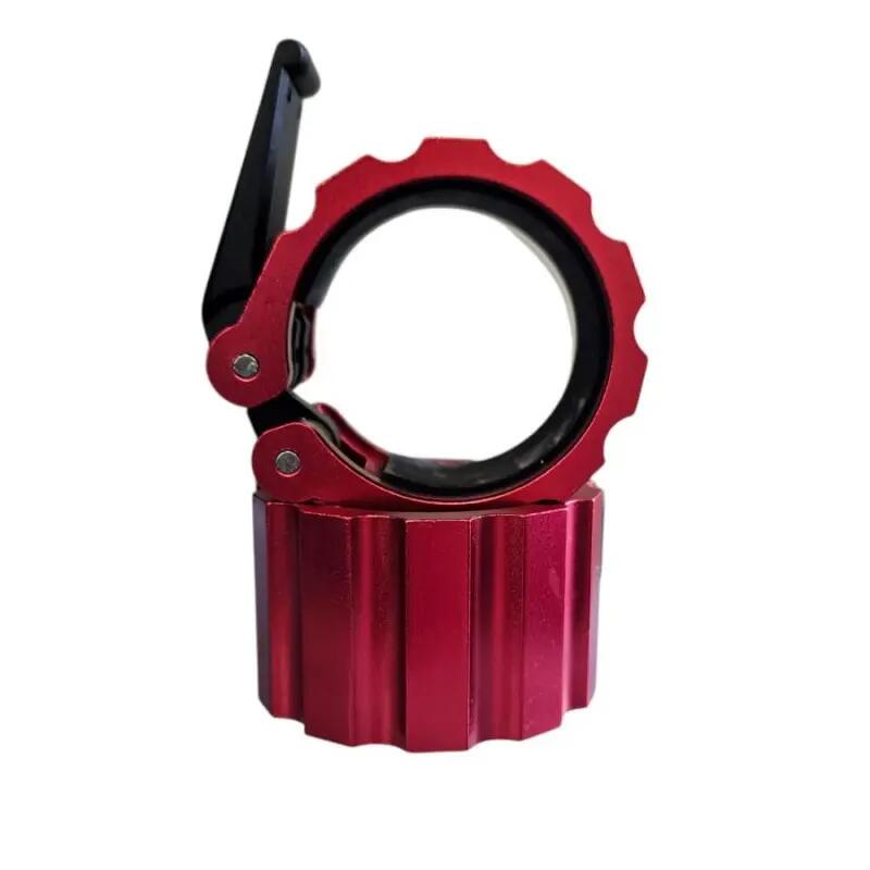 Collares Crossliftor de aluminio - Par, 50 mm, color plateado 5/5
