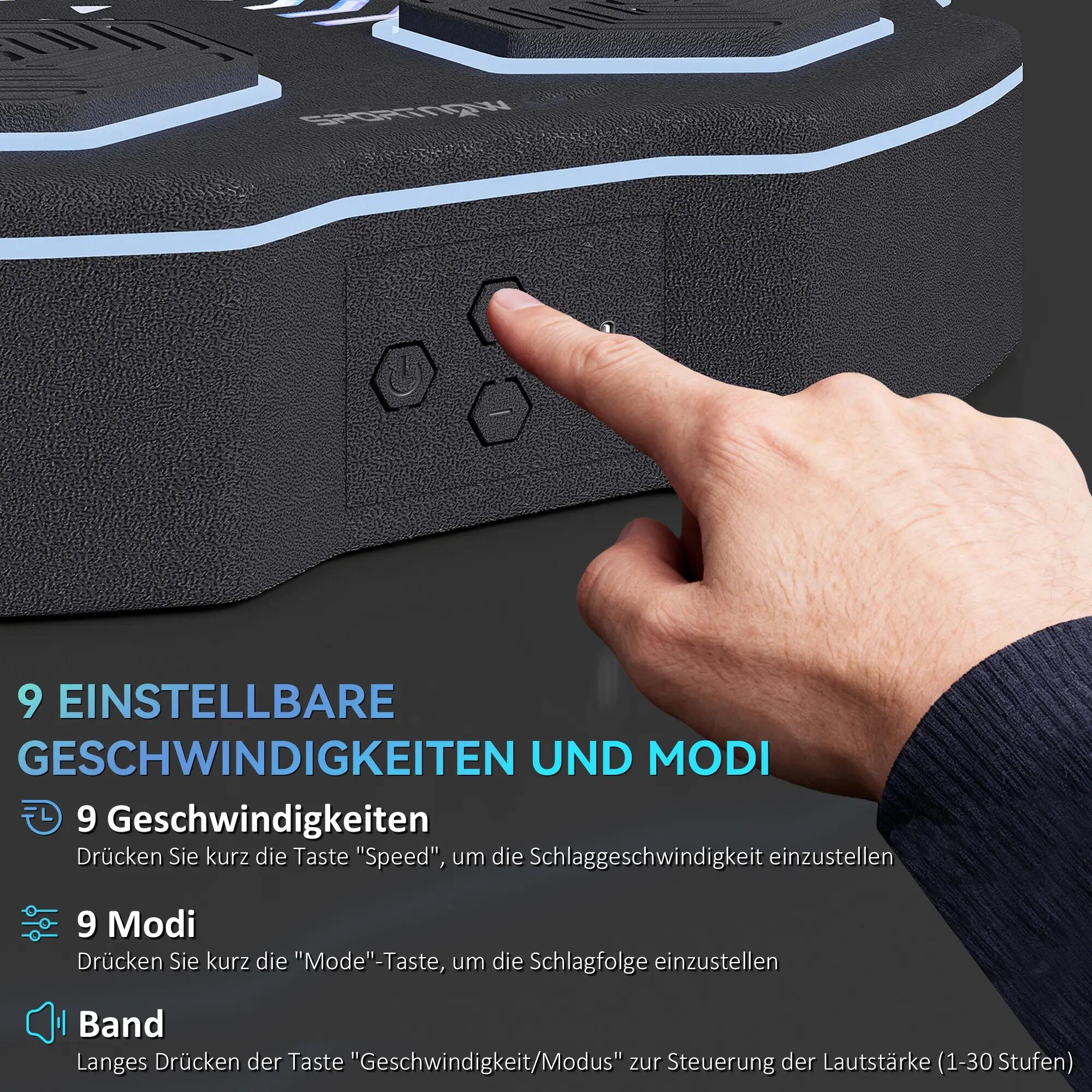 Boîte à musique, enceinte Bluetooth, fixation murale, 9 vitesses et modes, lumiè 6/9