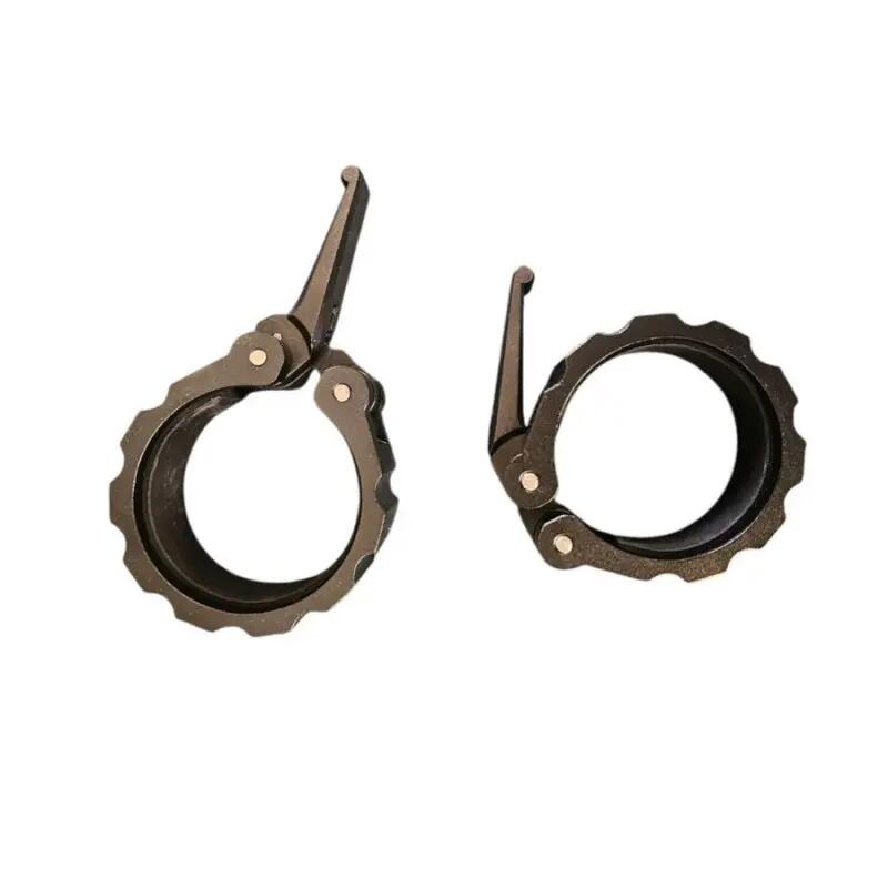 Collares Crossliftor de aluminio - Par, 50 mm, color plateado 2/5