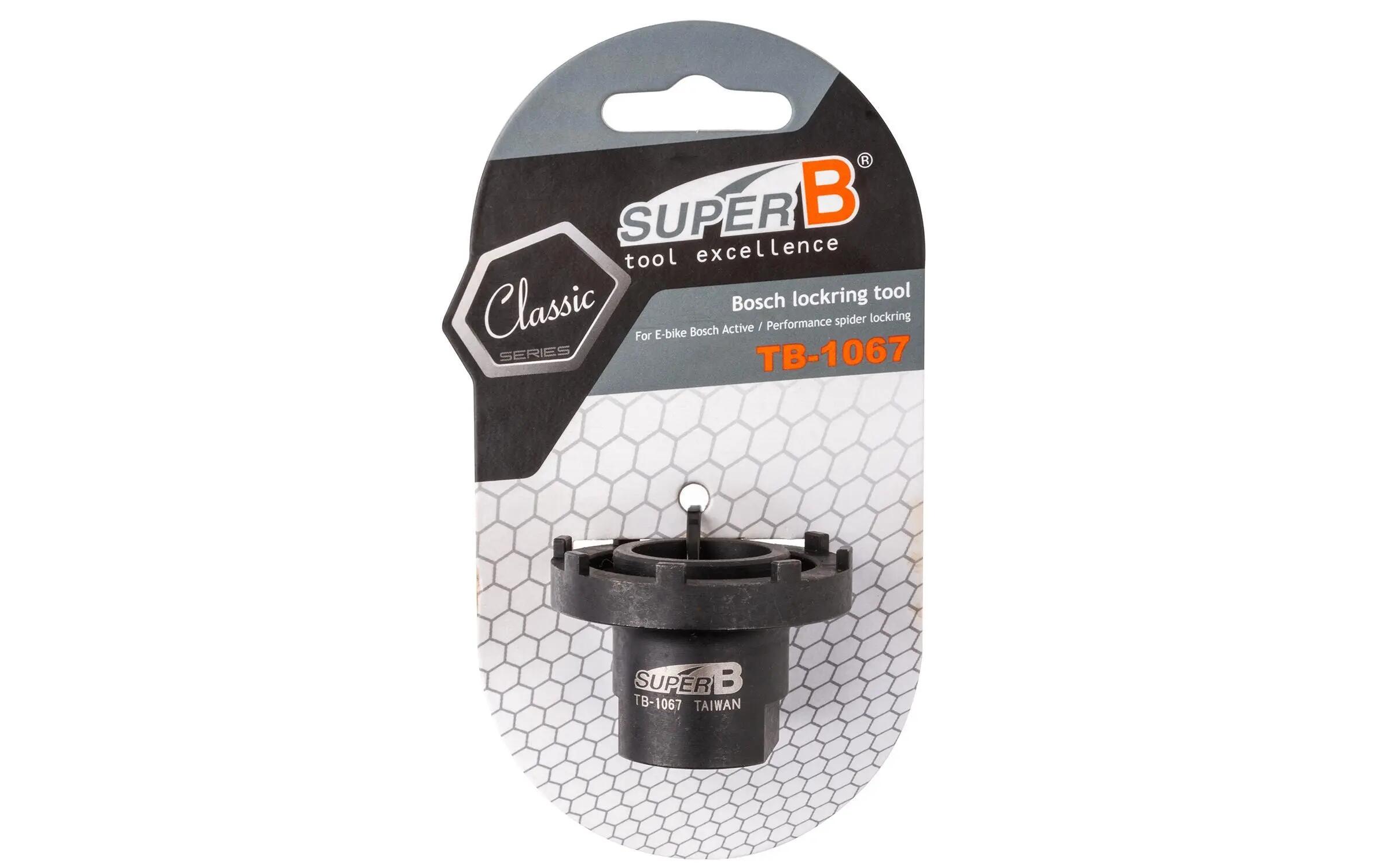 SUPER B klucz blokujący do Bosch 50 mm 8 zębów czarny 2/2
