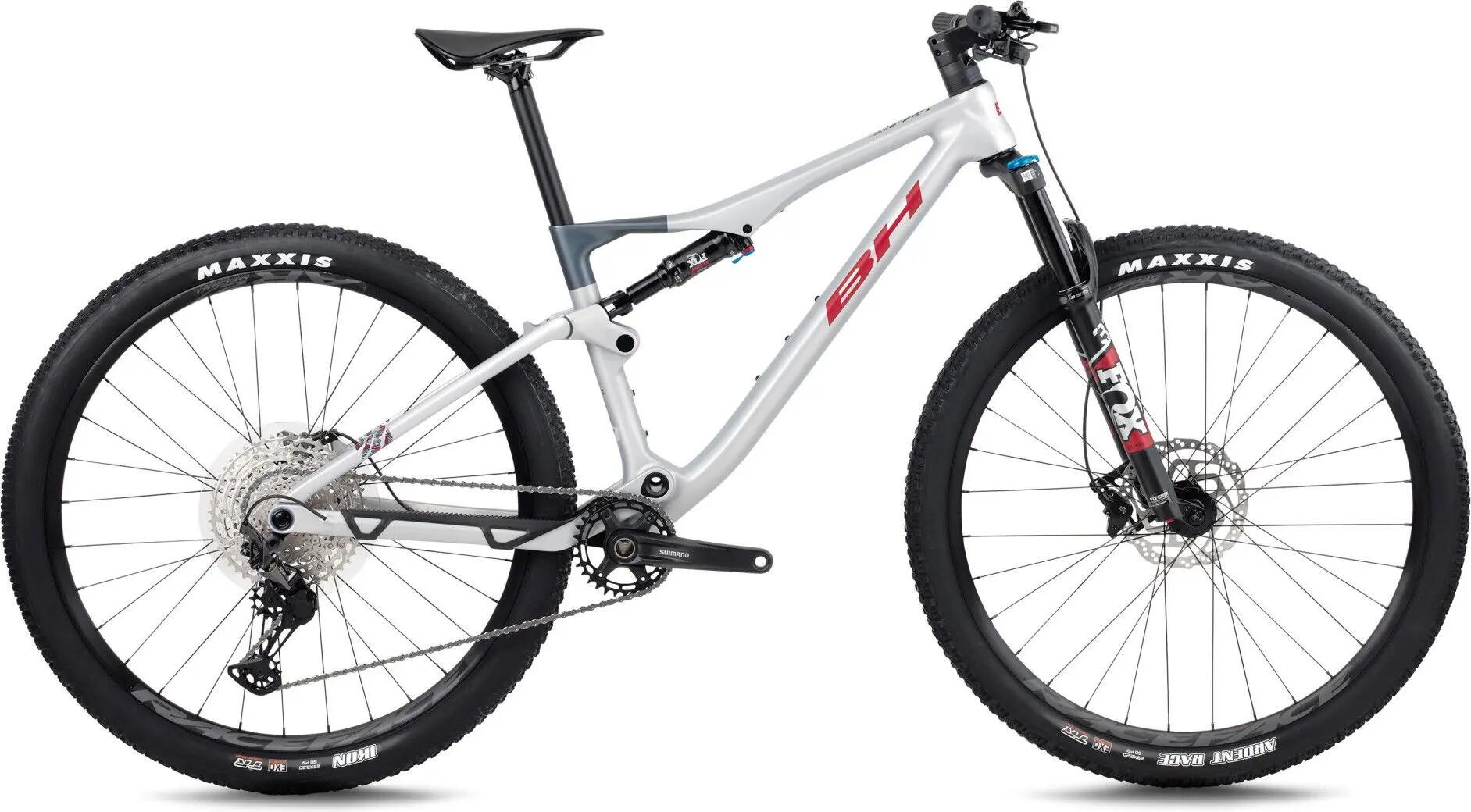 VTT Tout-Suspendu BH Lynx Race LT 6.0 Shimano 12V 29'' Argent/Rouge 1/4