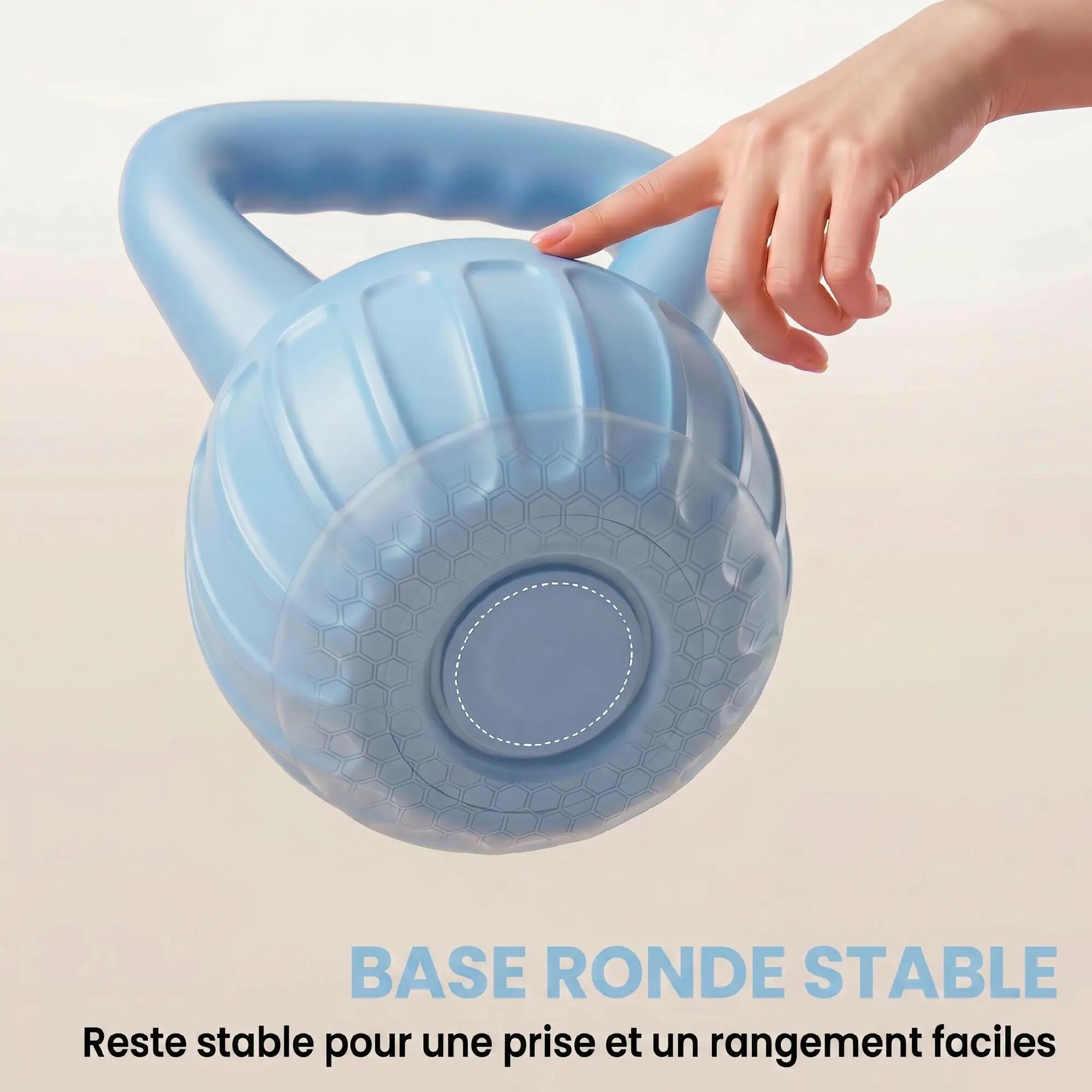 Kettlebell 10 kg, haltère avec poignée Antidérapante, haltère à boule, musculati 9/9
