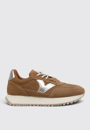 Baskets plateforme femme Victoria Viento Serraje en cuir
