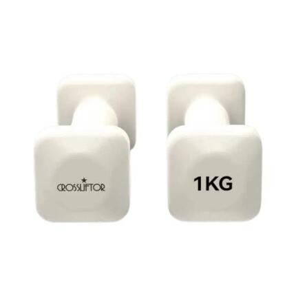 Dumbbells Vierkant PVC - Paar 1 kg