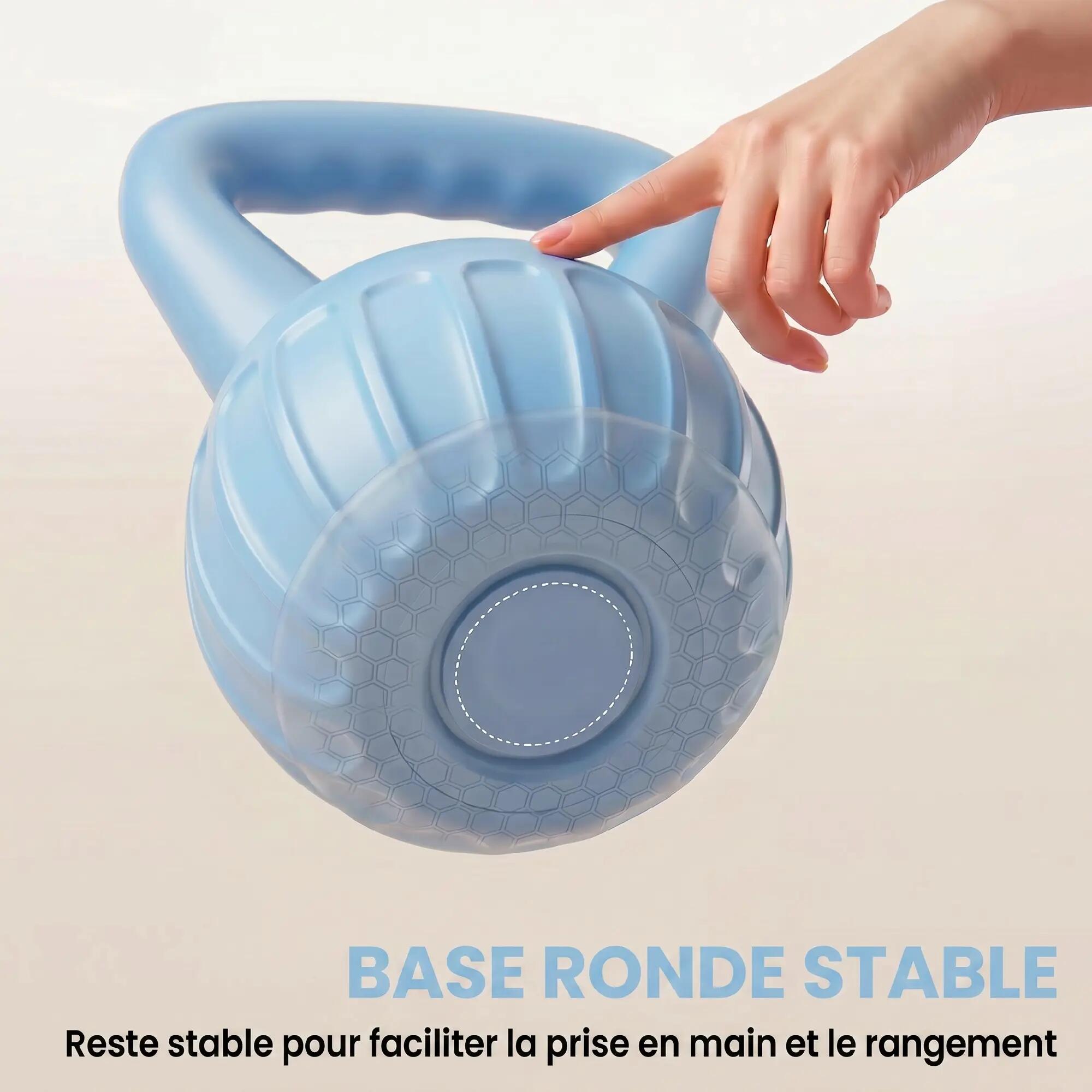Kettlebell 12 kg, haltère avec poignée Antidérapante, haltère à boule, musculati 9/9