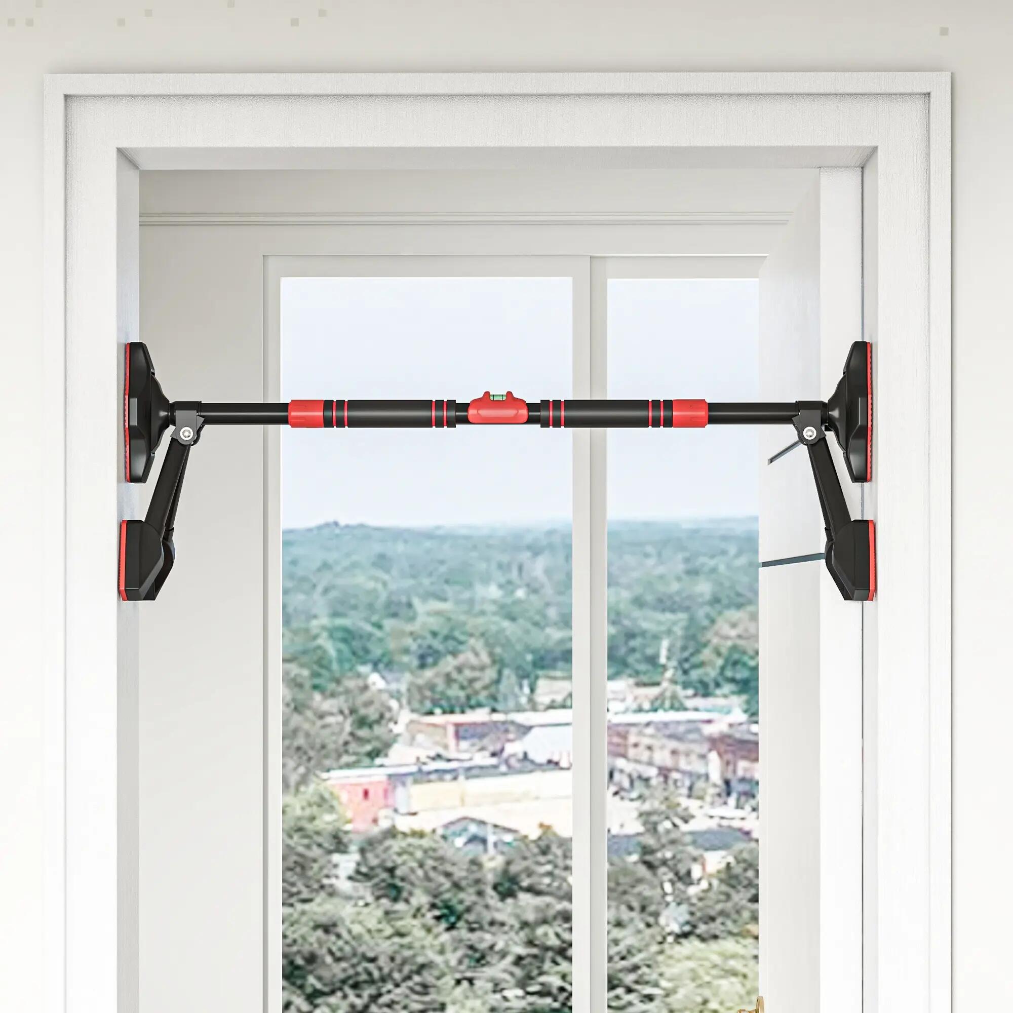 Barre de traction réglable de 79 à 98 cm, jusqu'à 225 kg, noir 2/5
