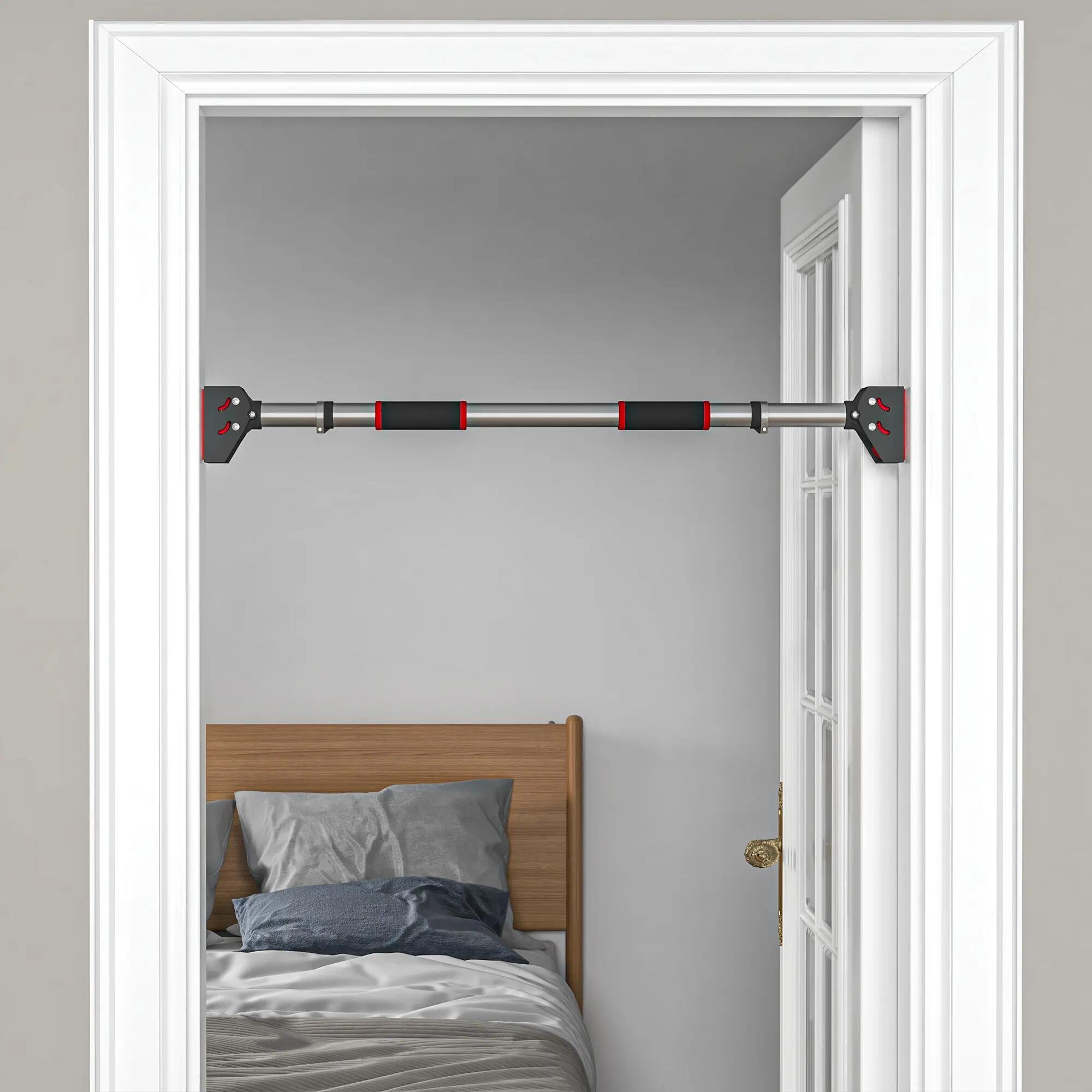 Barre de traction pour porte, barre de musculation pour cadres de porte sans vis 4/9