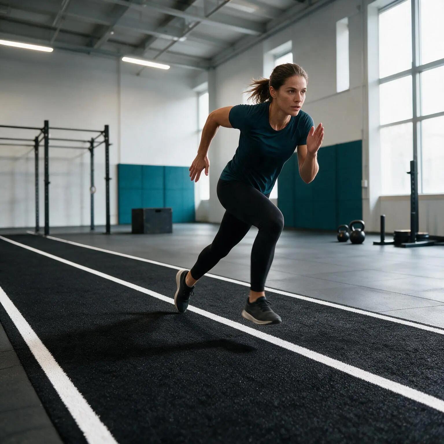 Césped artificial premium para gimnasio negro 2x12,5m (25 m²) 12mm HYROX 2/9