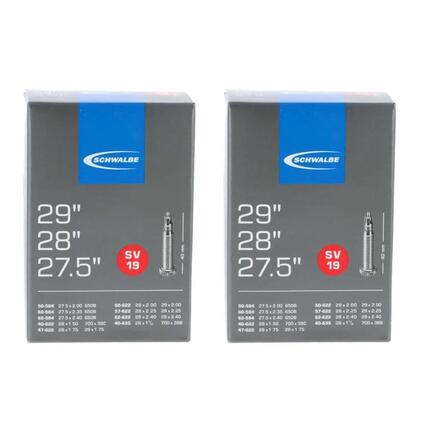 Schwalbe 2x binnenband SV19 (40/62-584/622/635) - 27,5/28/29 x1.50-2.40" inch S.