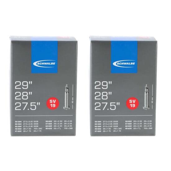 Schwalbe 2x binnenband SV19 (40/62-584/622/635) - 27,5/28/29 x1.50-2.40" inch S.