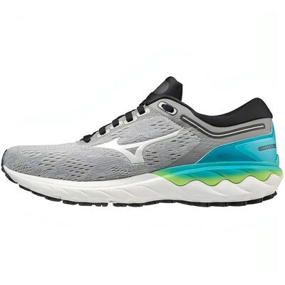 Schoenen - running - dames - wave skyrise - gedempt, reactief - grijs/wit/aqua
