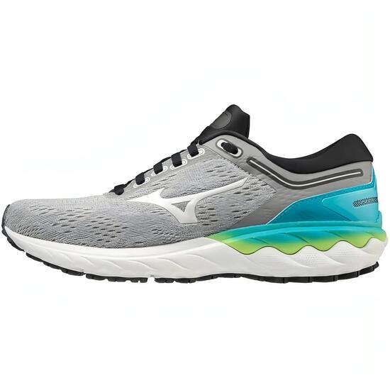 Chaussures running, femme, amorties, wave skyrise, gris