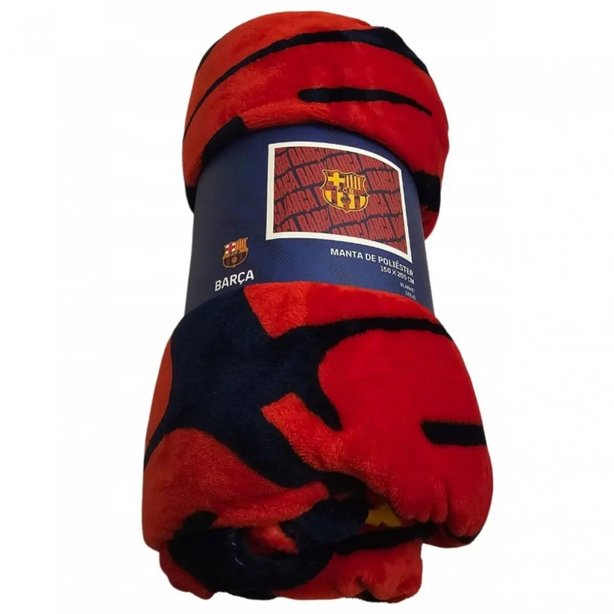 FC Barcelona koc 150x200cm jakość premium blanket granatowy 4/5