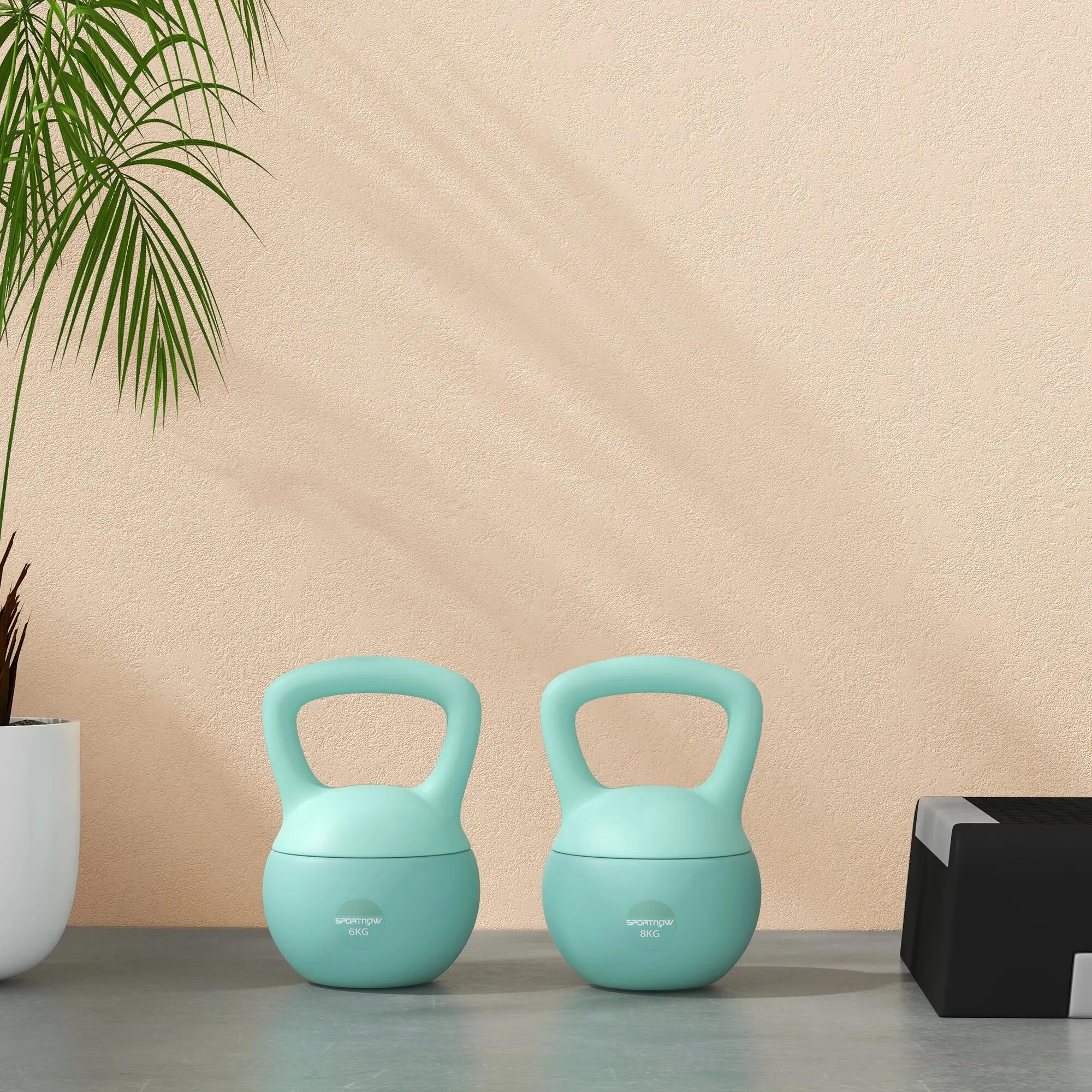 Kettlebell 6 kg haltère avec poignée antidérapante pour fitness musculation card 9/9