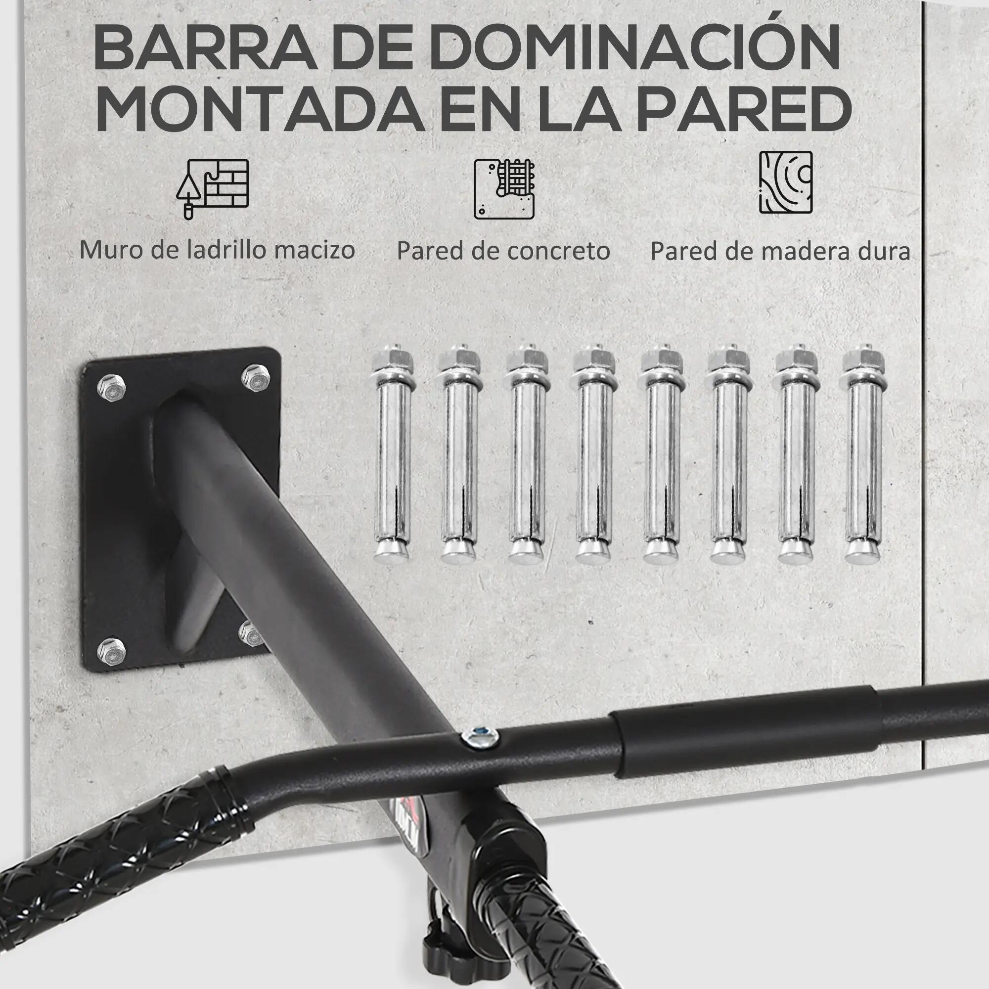 Barre de traction murale 2 en 1 avec support pour sac de frappe, idéale pour 9/9