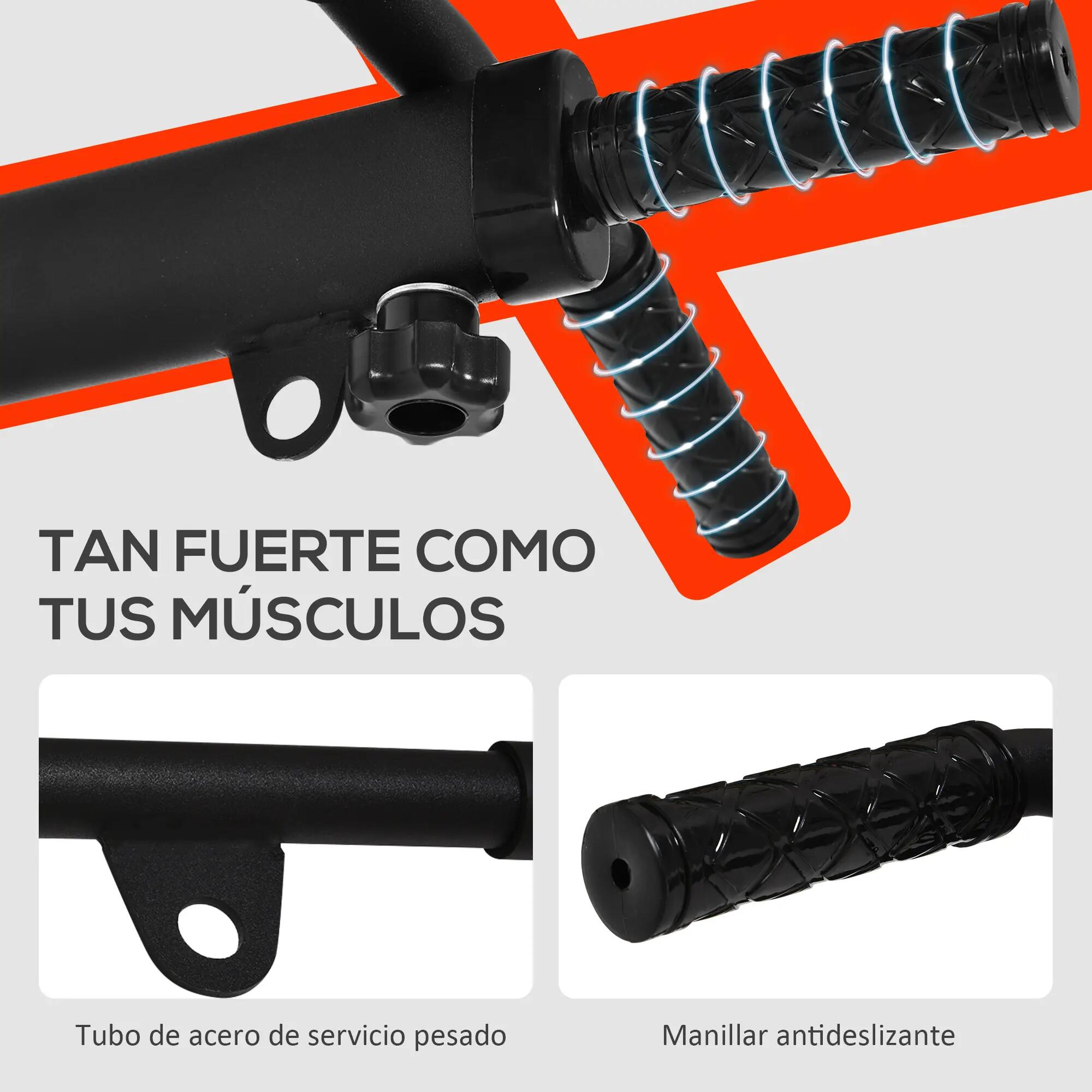 Barre de traction murale 2 en 1 avec support pour sac de frappe, idéale pour 8/9