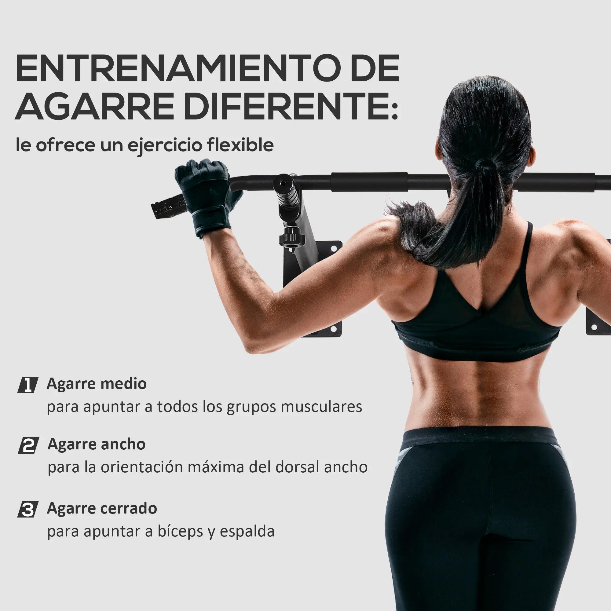 Barre de traction murale 2 en 1 avec support pour sac de frappe, idéale pour 6/9