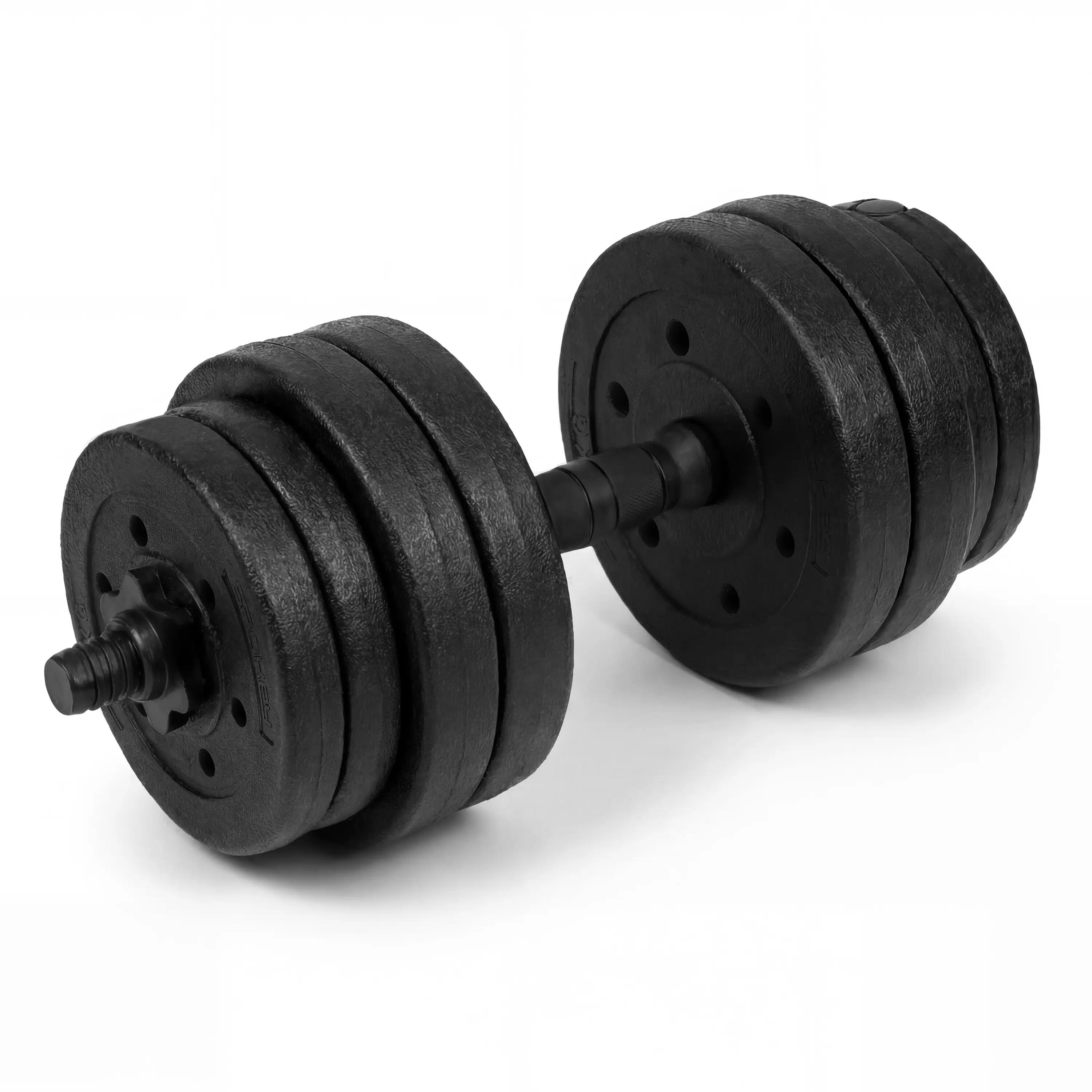 Zestaw 4w1 sztanga hantle kettlebell podpórki do pompek Spokey Pondus Set 20 kg 2/14