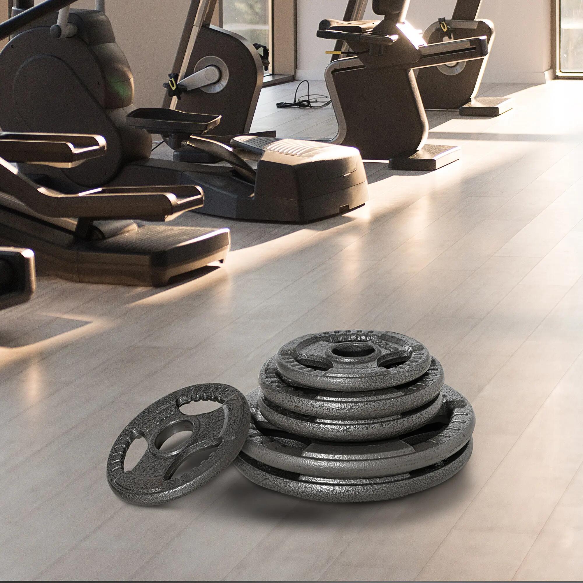 Ensemble de 6 disques de poids pour haltères et barres de musculation, 2,5-35 kg 9/9
