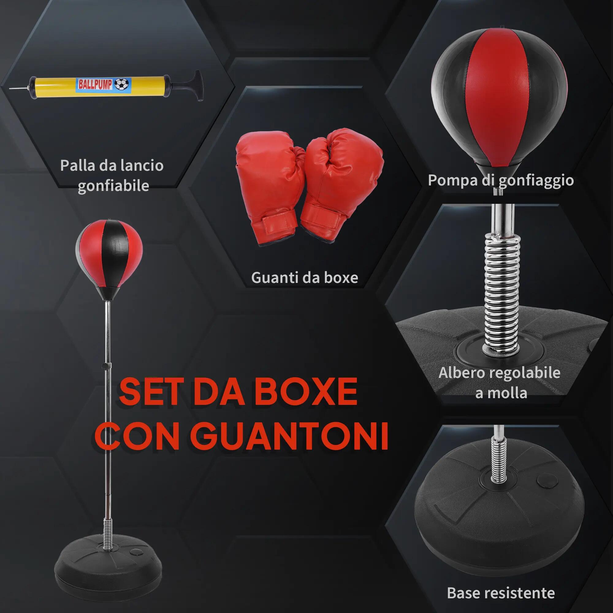 Ensemble de balles de frappe au sol pour adolescents avec gants et pompe, hauteu 7/9