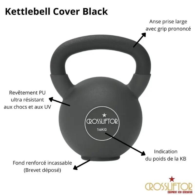 Kettlebell Cover Black - 16 kg 3/5