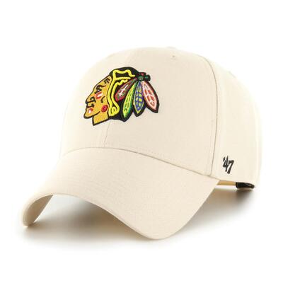 Chicago blackhawks '47 mvp snapback natuurlijk beige pet en muts