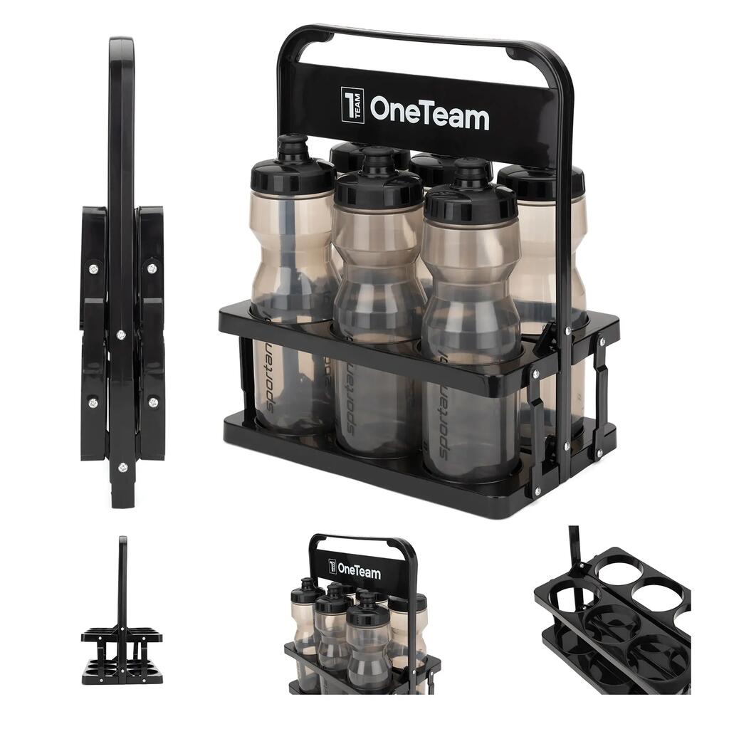 OneTeam Basketball Water Bottle Carries Set + Sportano Water Bottle x 6