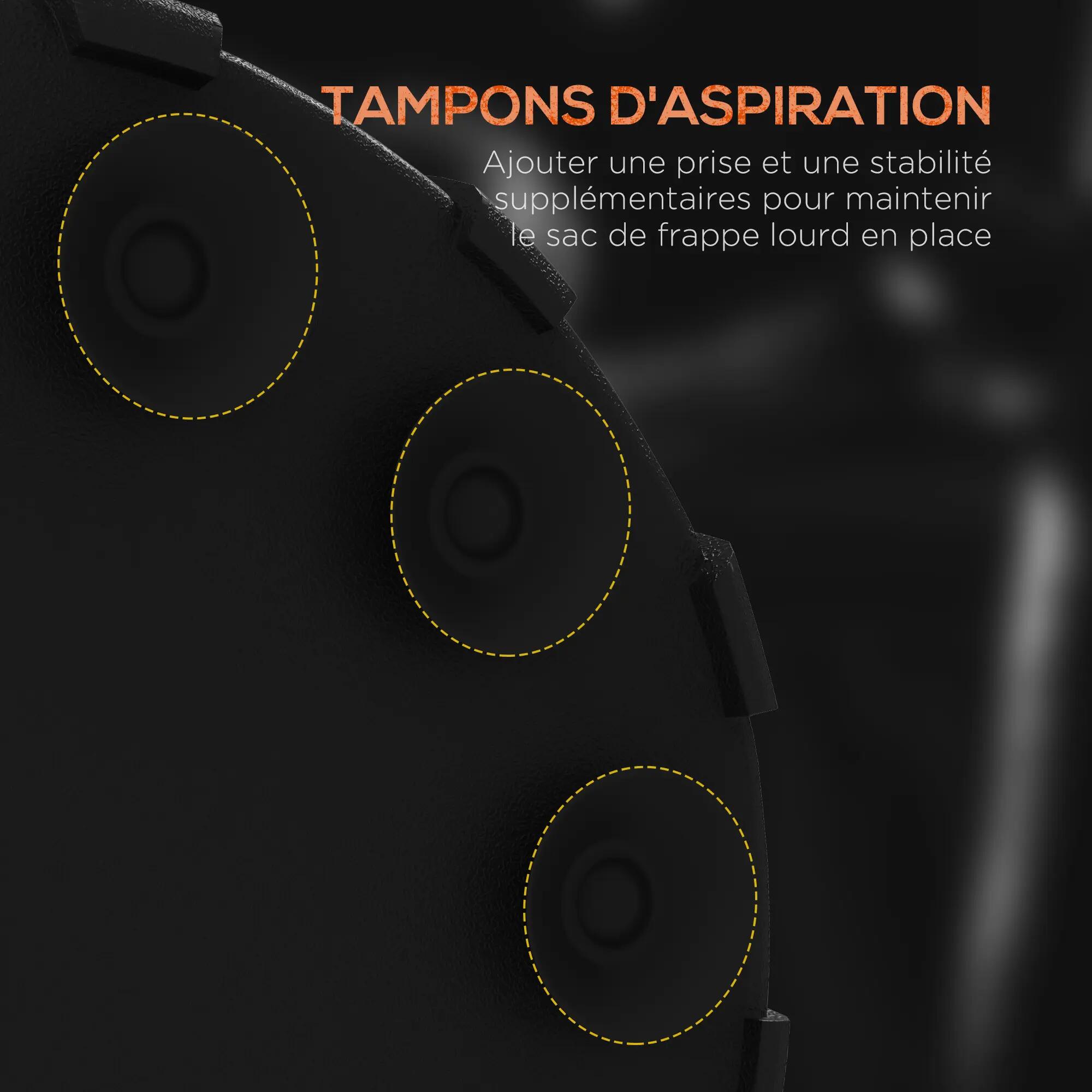 Sac de boxe sur pied autoportant cible réglable en hauteur, avec Ventouses, équi 8/9