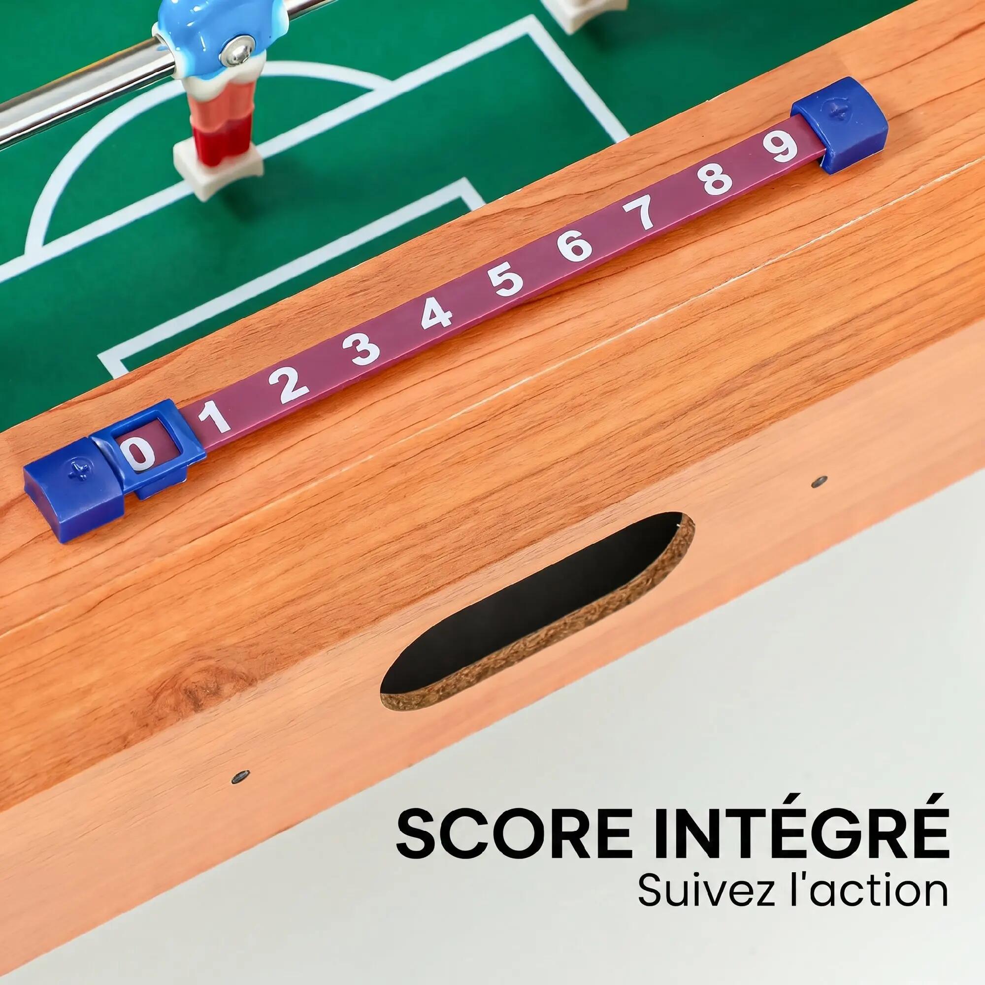 Mini babyfoot de table tableaux de score 2 balles 5/5
