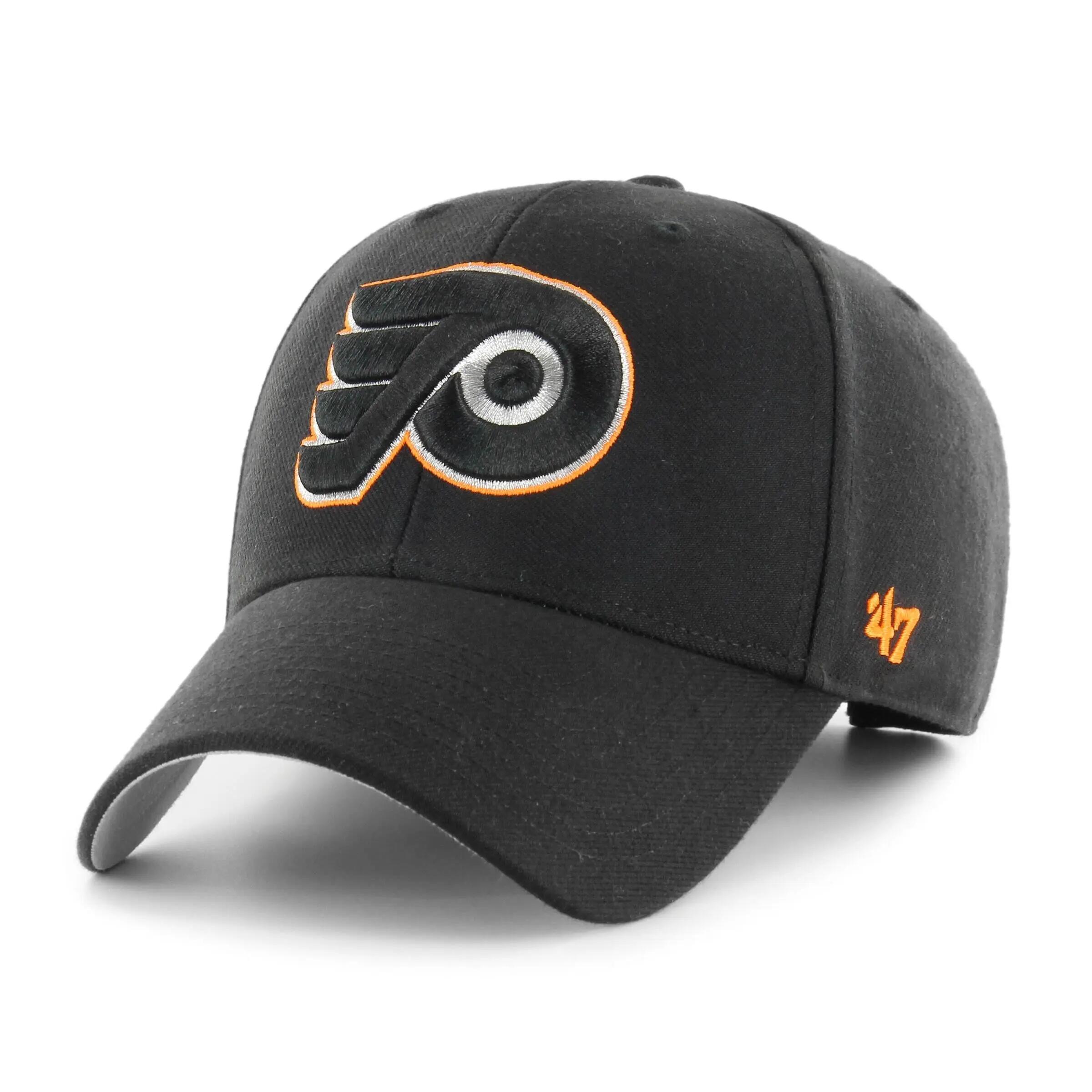 Philadelphia Flyers Metallic Snap '47 MVP neagră, șapcă și pălărie NHL
