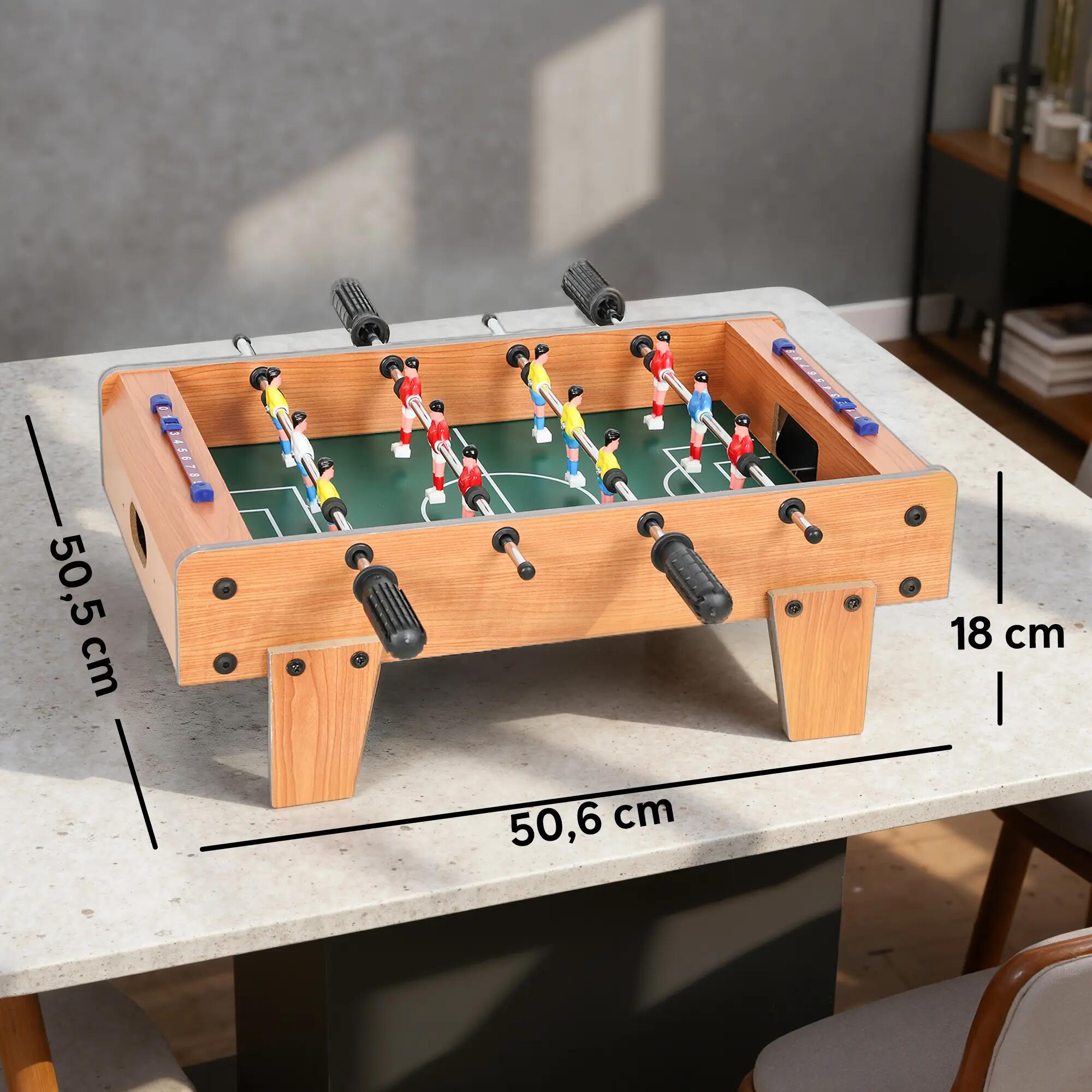 Mini babyfoot de table tableaux de score 2 balles 3/5