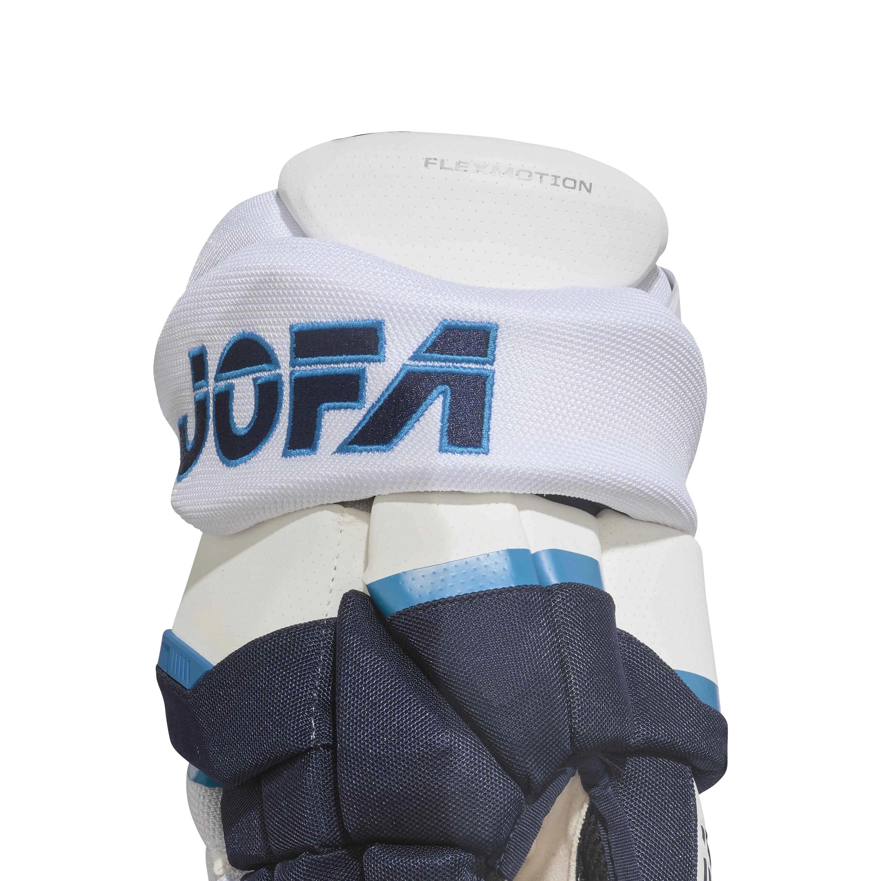 CCM HGJOFA26 Senior CCM CCM Eishockeyhandschuhe Weiß/Marineblau Erwachsene 5/5